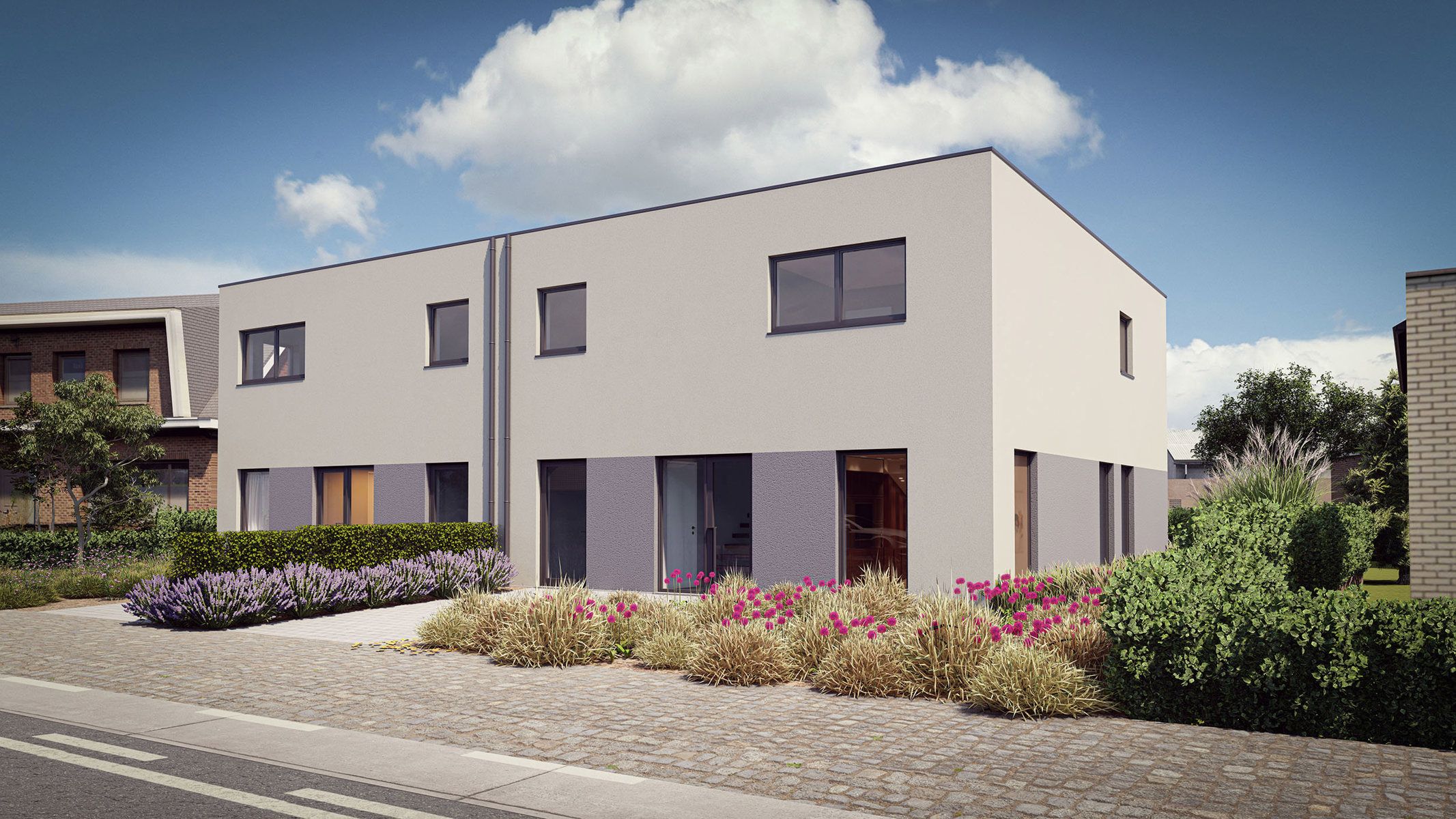 Moderne, energiezuinige halfopen bebouwing (6%BTW) in het landelijke Liezele (Puurs-Sint-Amands) - LOT 1 foto 2