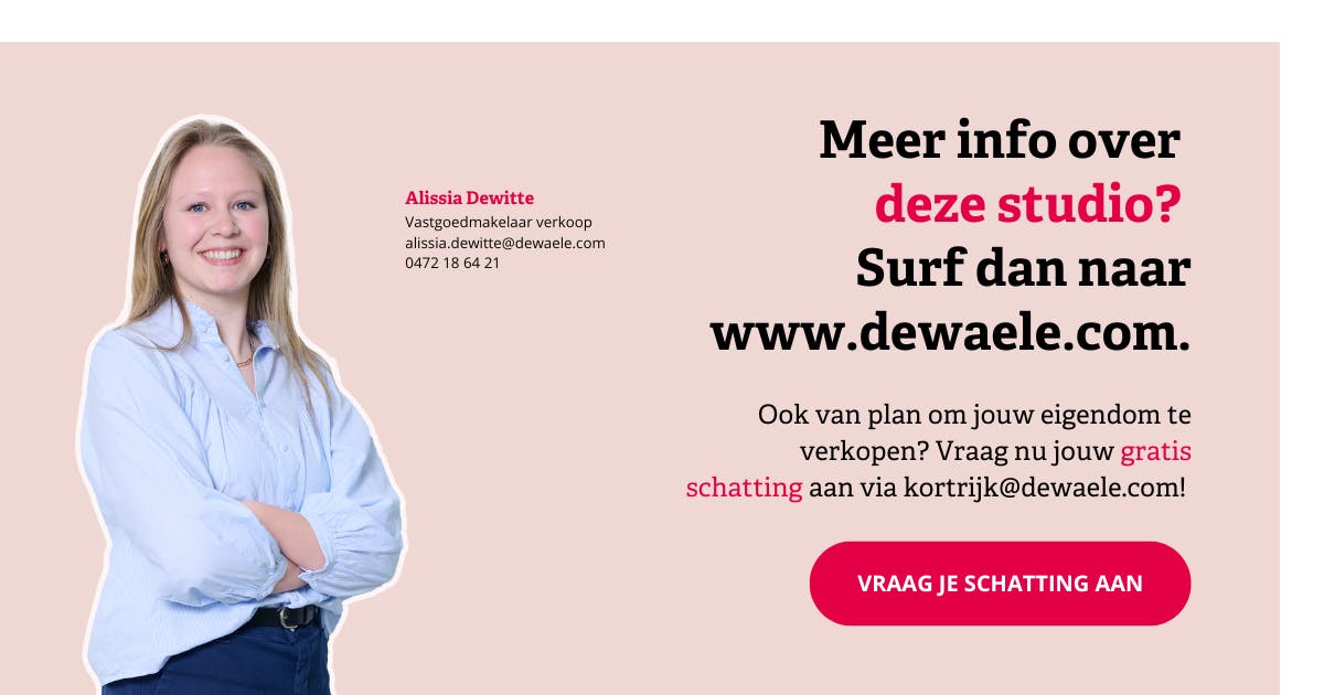 Centraal gelegen studio te koop in Kortrijk!  foto 6