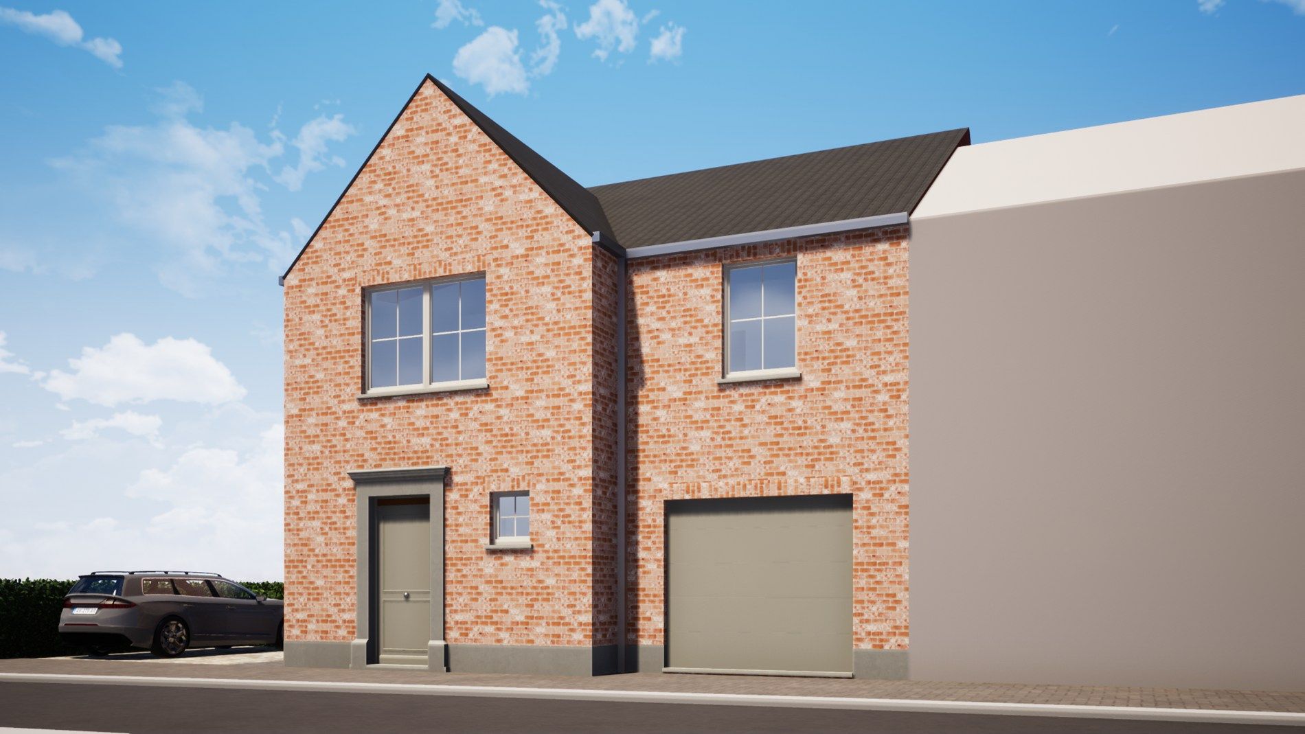 Ruime halfopen bebouwing op 550 m² met landelijk zicht te centrum Oudenburg foto 2