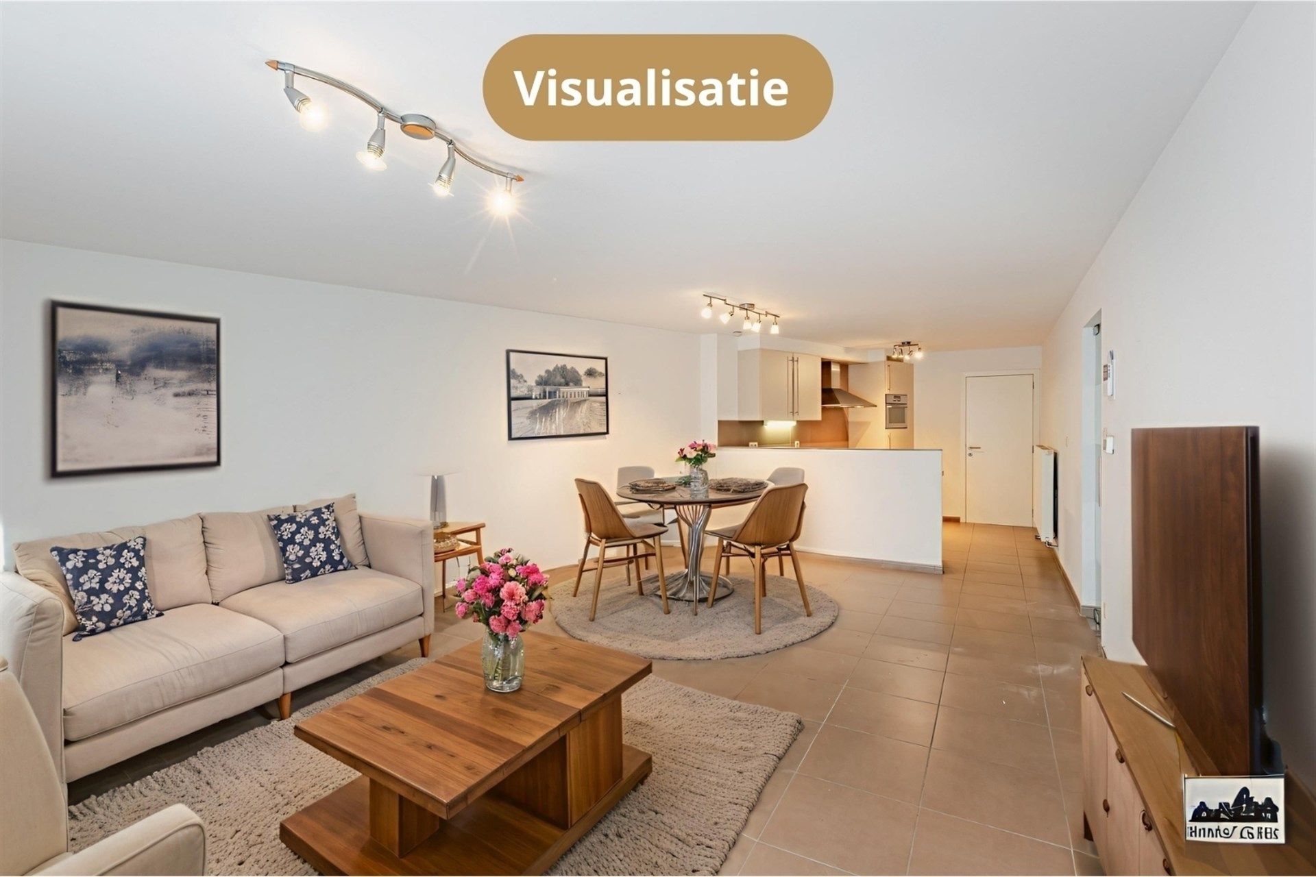 Gelijkvloers modern appartement in centrum Wetteren foto 6