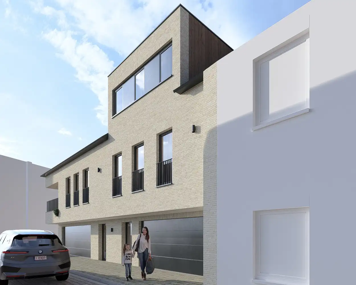 Projectgrond voor de oprichting van twee woningen in het centrum van Wingene. foto 5