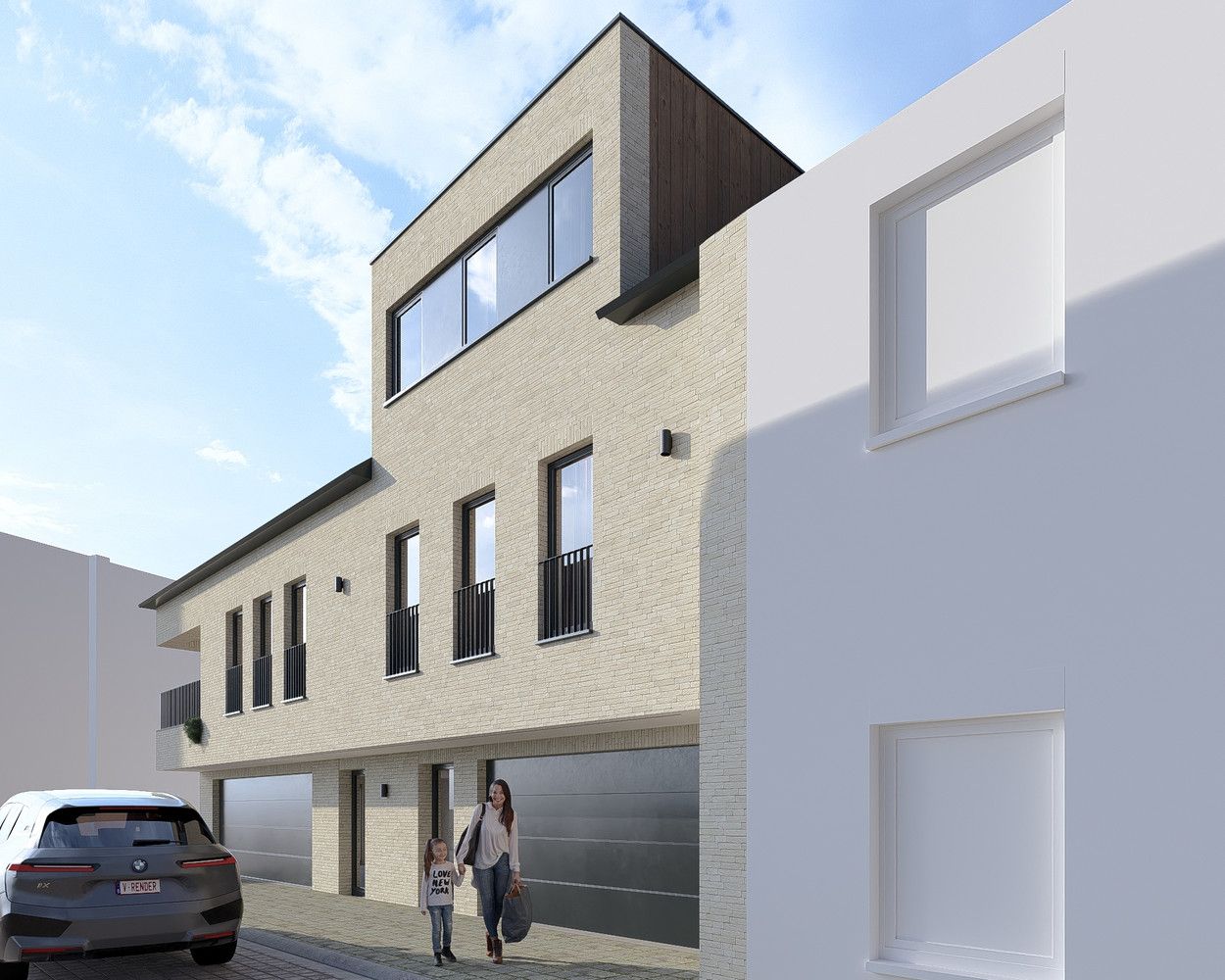 Projectgrond voor de oprichting van twee woningen in het centrum van Wingene. foto 5