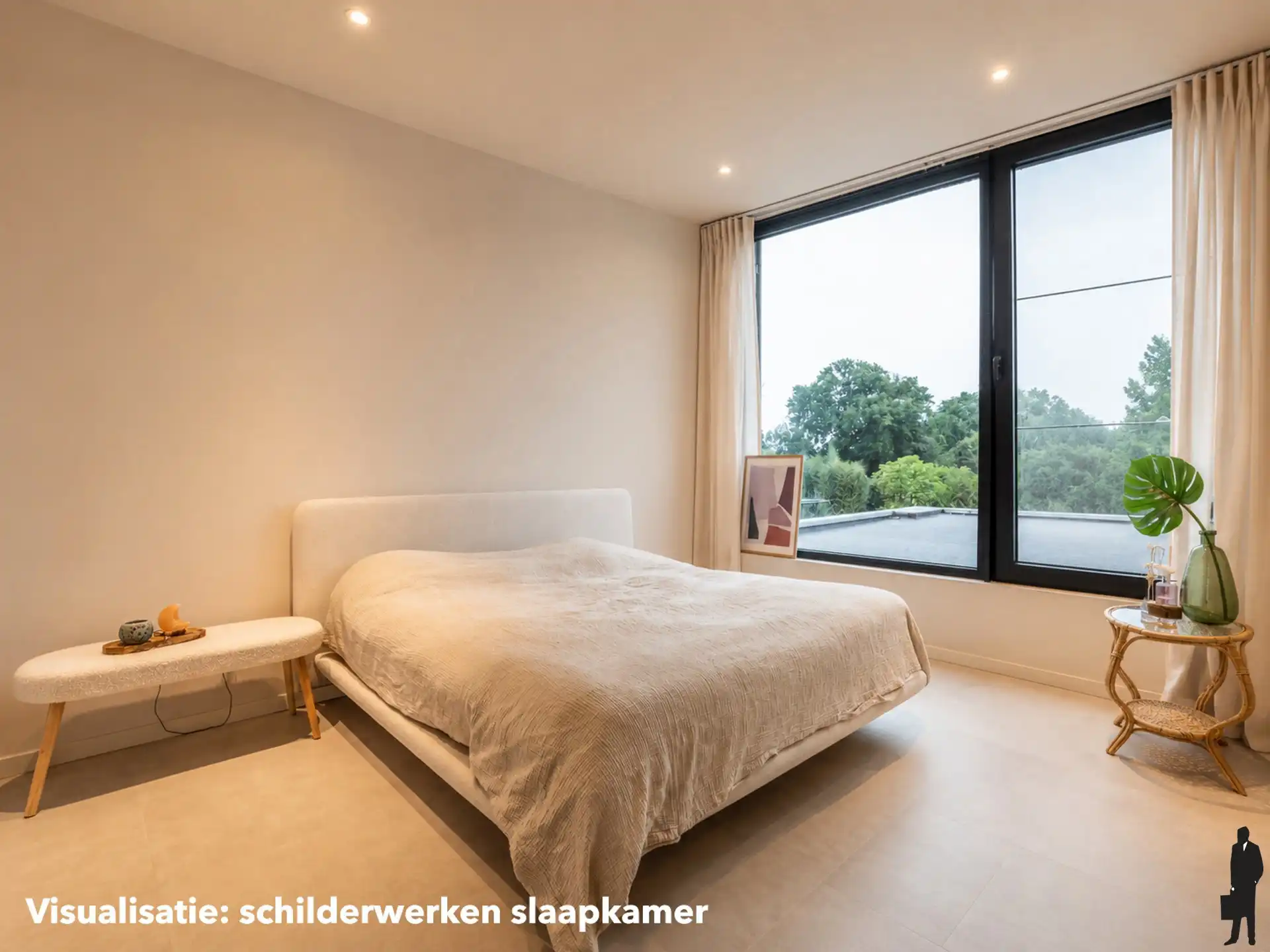 Unieke architectenvilla; af te werken - in groen - op 20 are foto 14