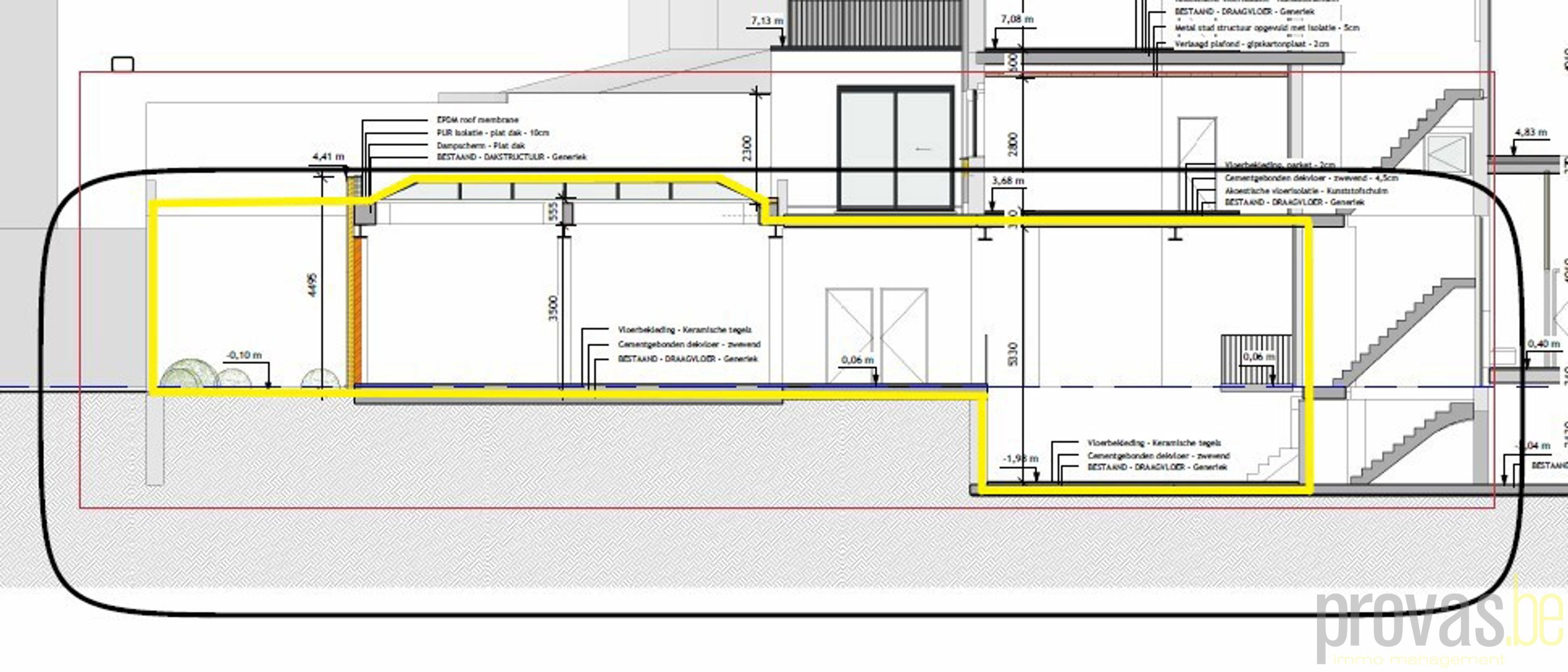 POLYVALENTE RUIMTE MET PATIO VAN CA 37 M² foto 7