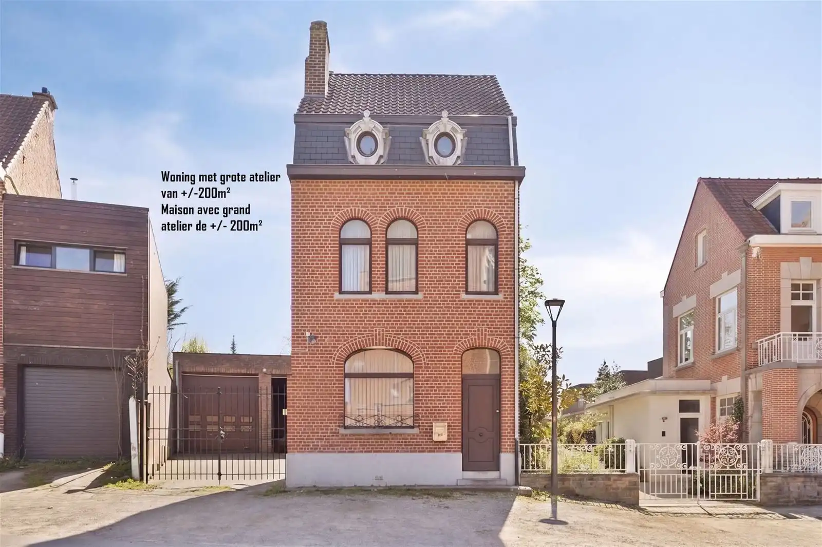 Woning met grote atelier(+/-205m²) te centrum Dworp foto 2