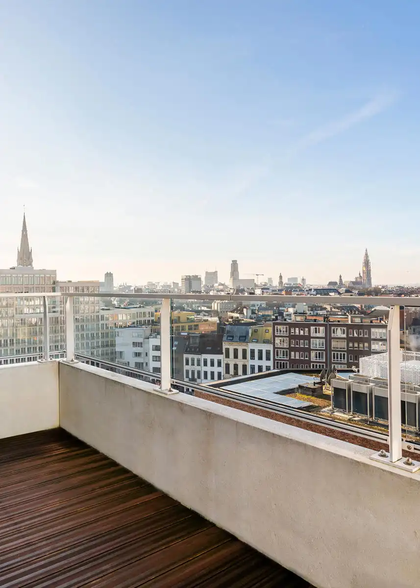 2 slpkappartement met terras & prachtig zicht over Antwerpen foto 15
