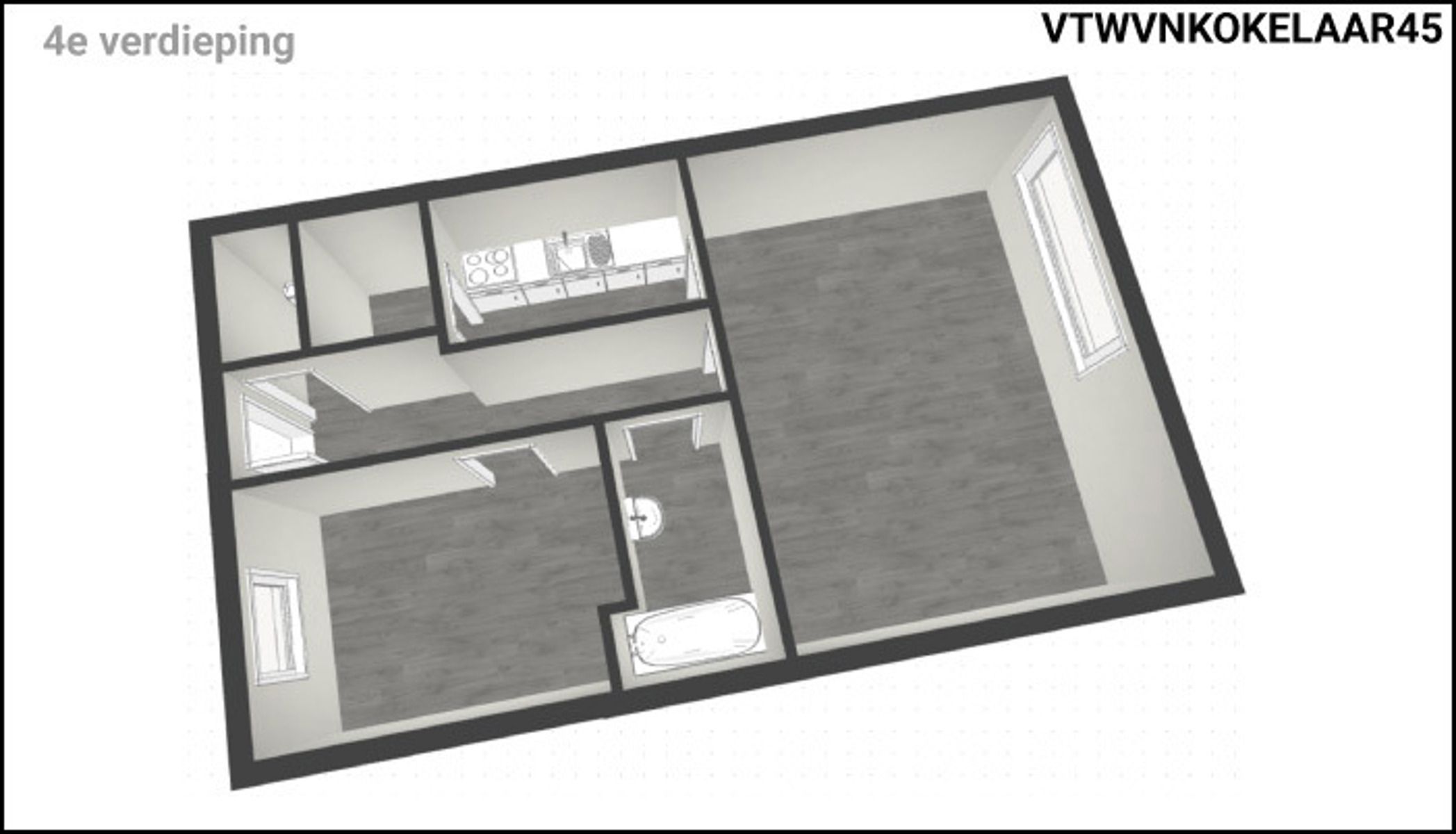 Instapklaar eenslaapkamerappartement met EPC B foto 10