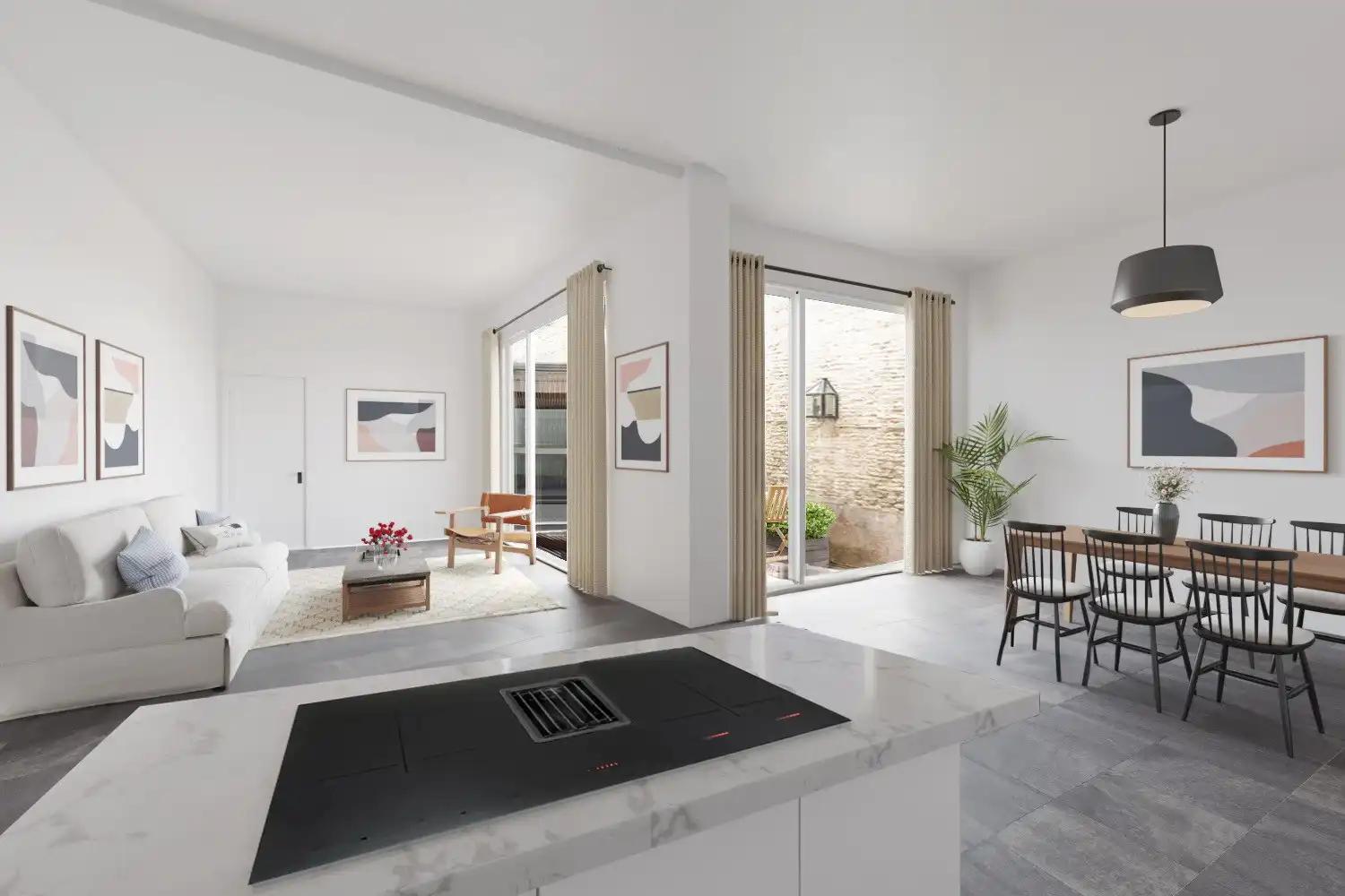 MATCHED kevin@wellimmo.net voor meer info!  Gelijkvloers appartement  101m² met buitenruimte 20m² en ruime kelder op toplocatie aan het Mechelseplein in hartje Antwerpen foto 2