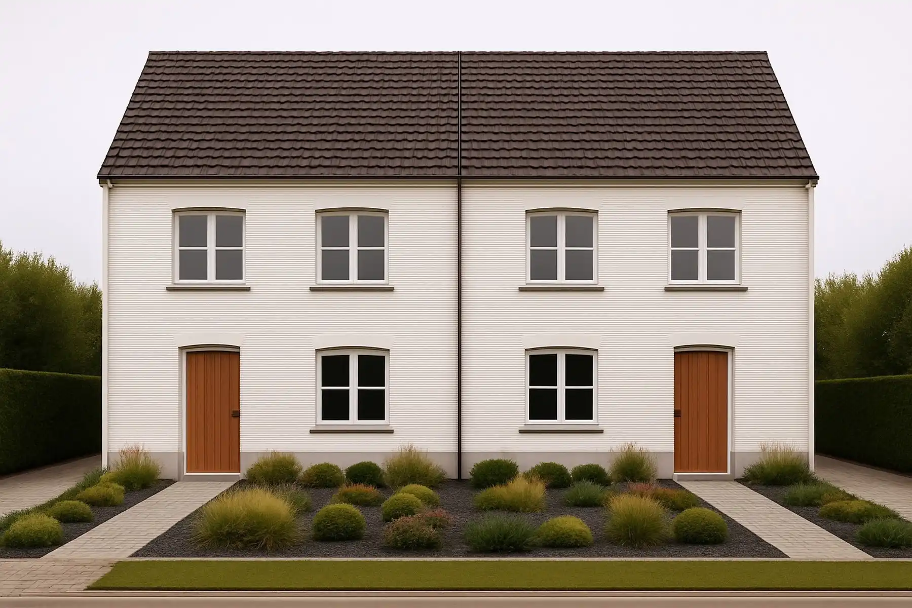 Bouwgrond voor twee halfopen bebouwingen foto {{pictureIndex}}