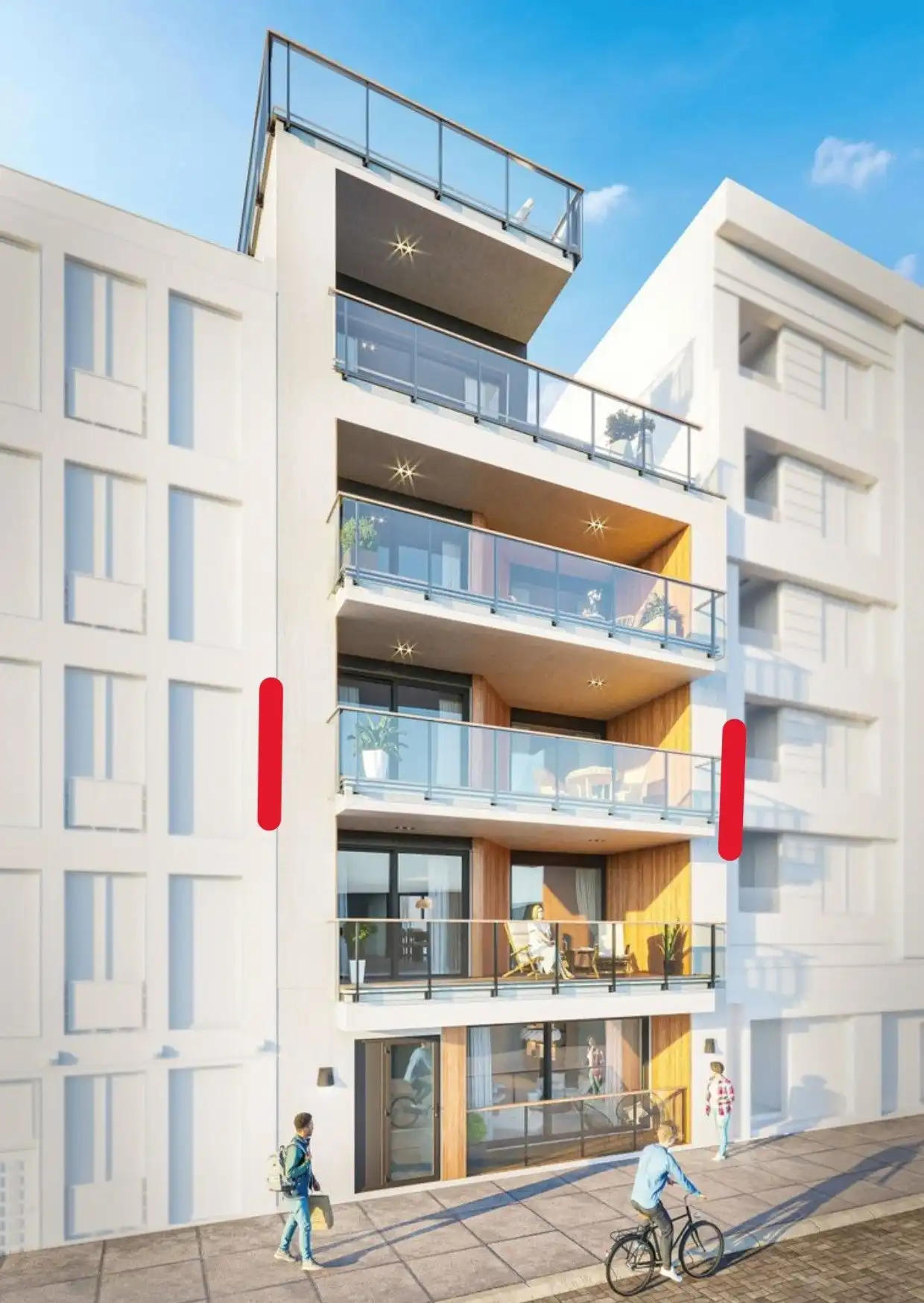 RUIM INSTAPKLAAR APPARTEMENT MET 3 SLAAPKAMERS EN TERRASSEN NABIJ ZEE! foto {{pictureIndex}}