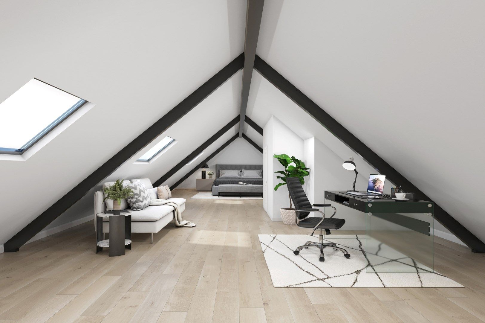 GEBOUW OP 2588M² MET 447M² BEW. OPP., 5 SLPKS, 3 BADKAMERS EN 3 GARAGES AAN DE LEIE foto 26