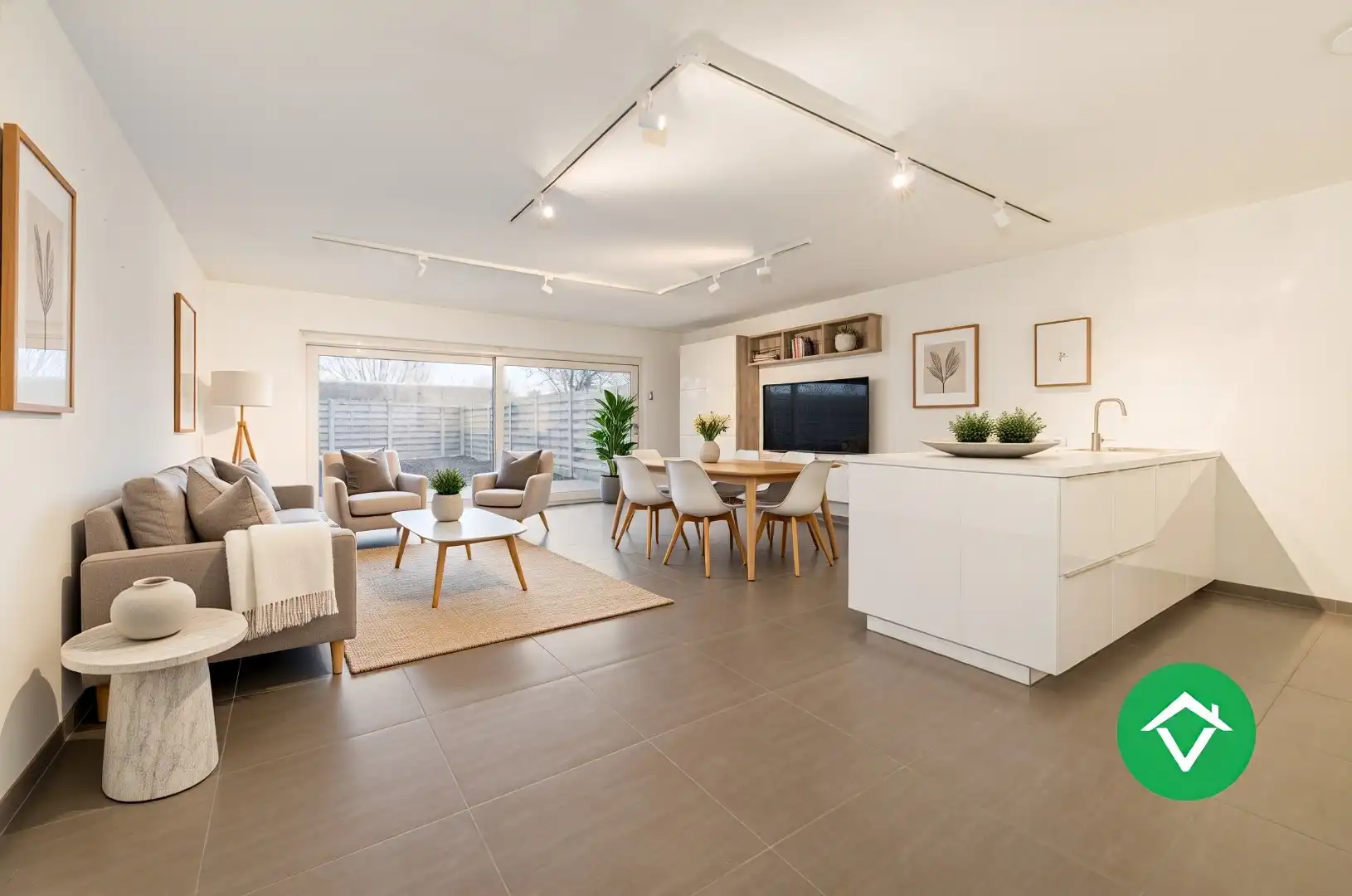 Instapklare energiezuinige woning (2018) met garage en tuin in Zevekote foto 3