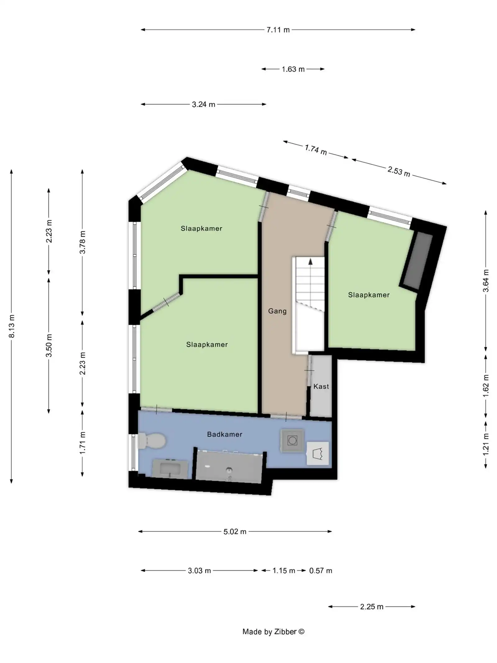 Duplex met 3 slaapkamers foto 6