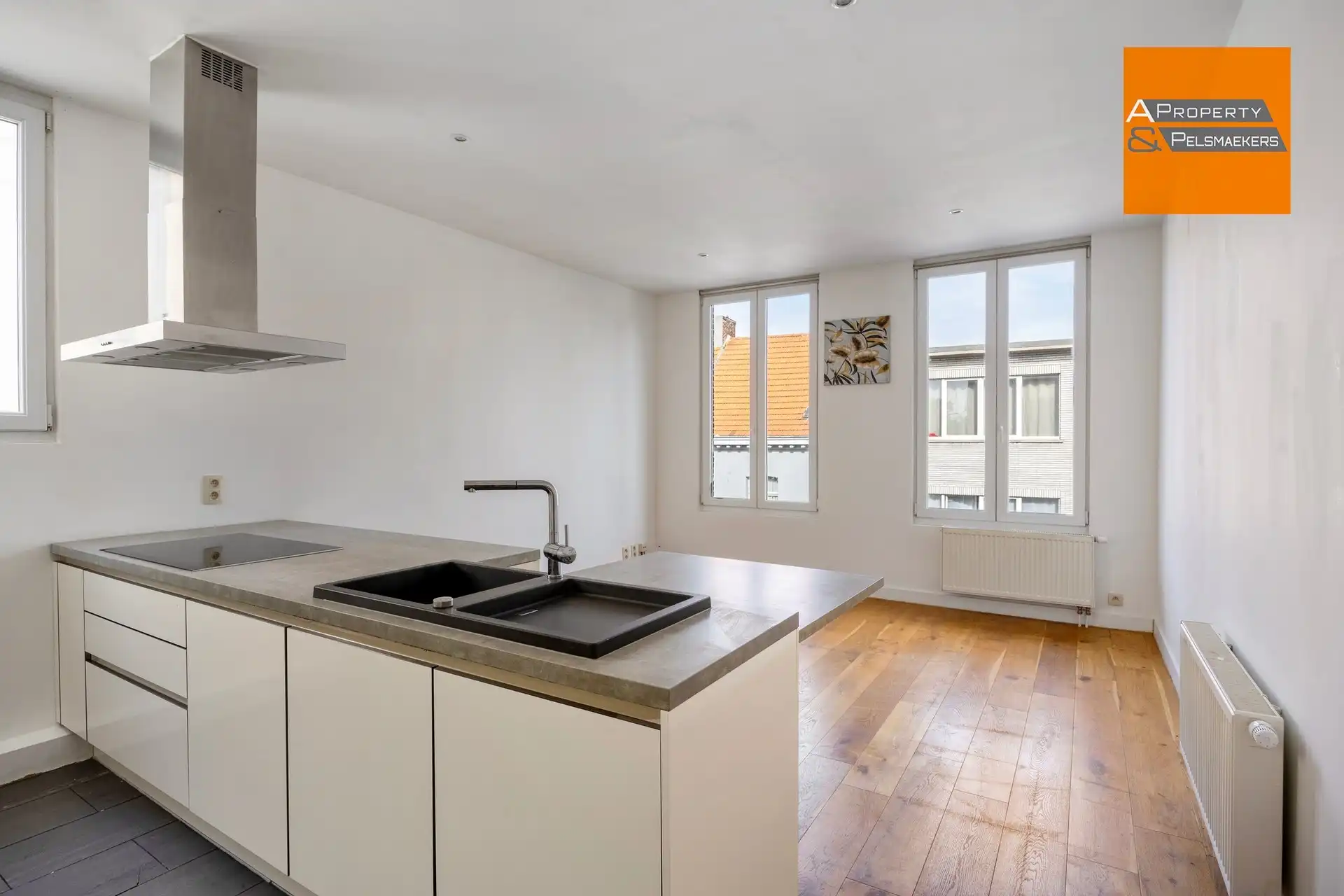 Instapklaar 1-slaapkamerappartement met open leefruimte foto 2