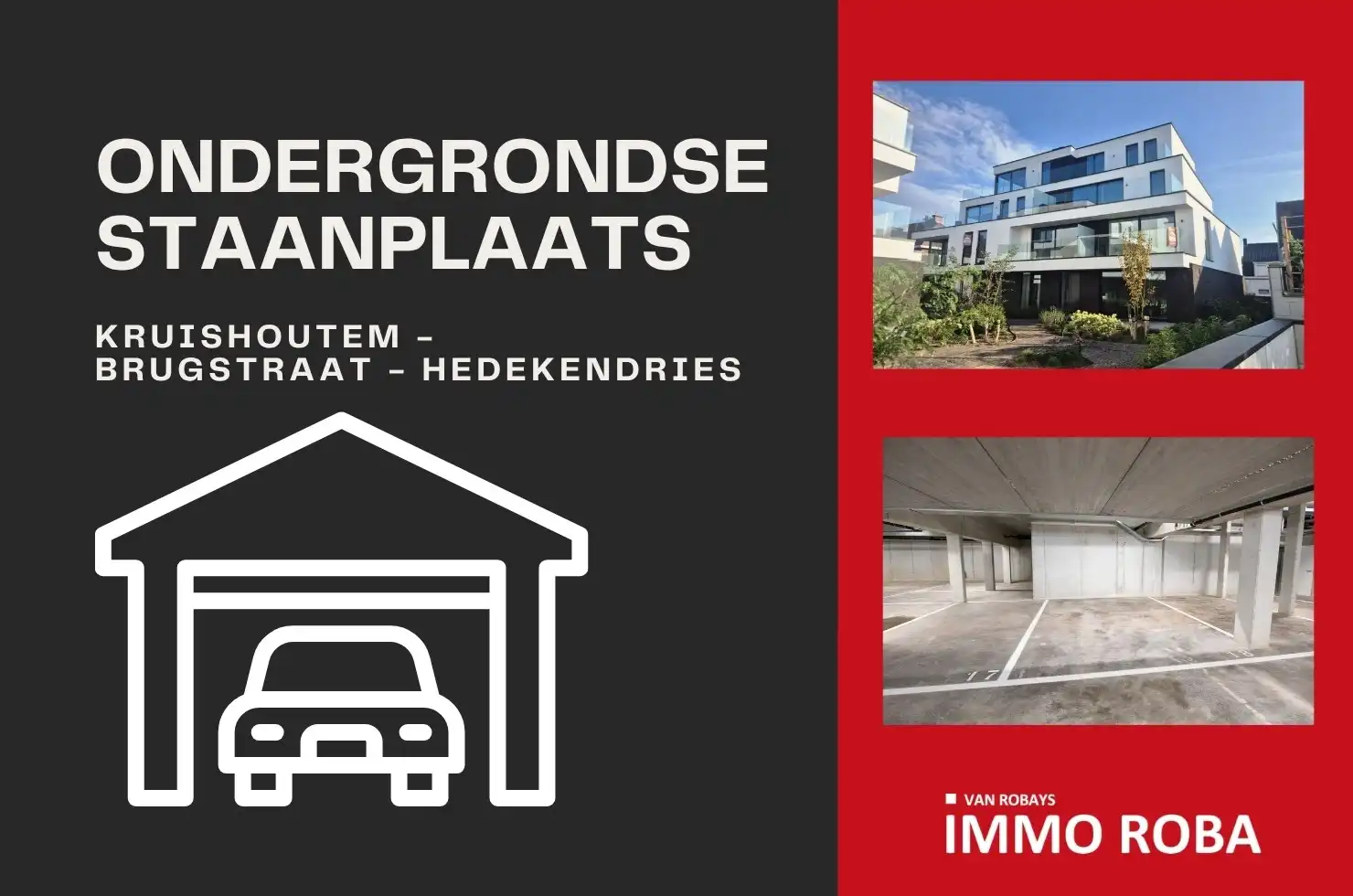 Parkeerplaats te huur Hedekensdriesstraat 0 - - 9770 Kruisem