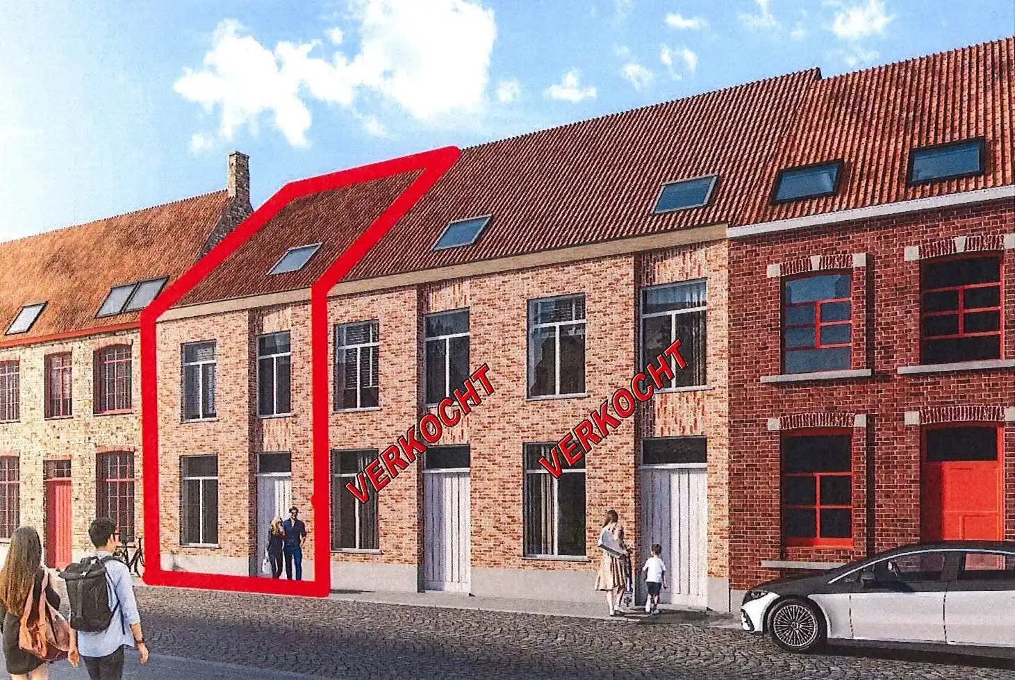 Centraal gelegen nieuwbouw woning centrum Brugge - VKB458 foto {{pictureIndex}}