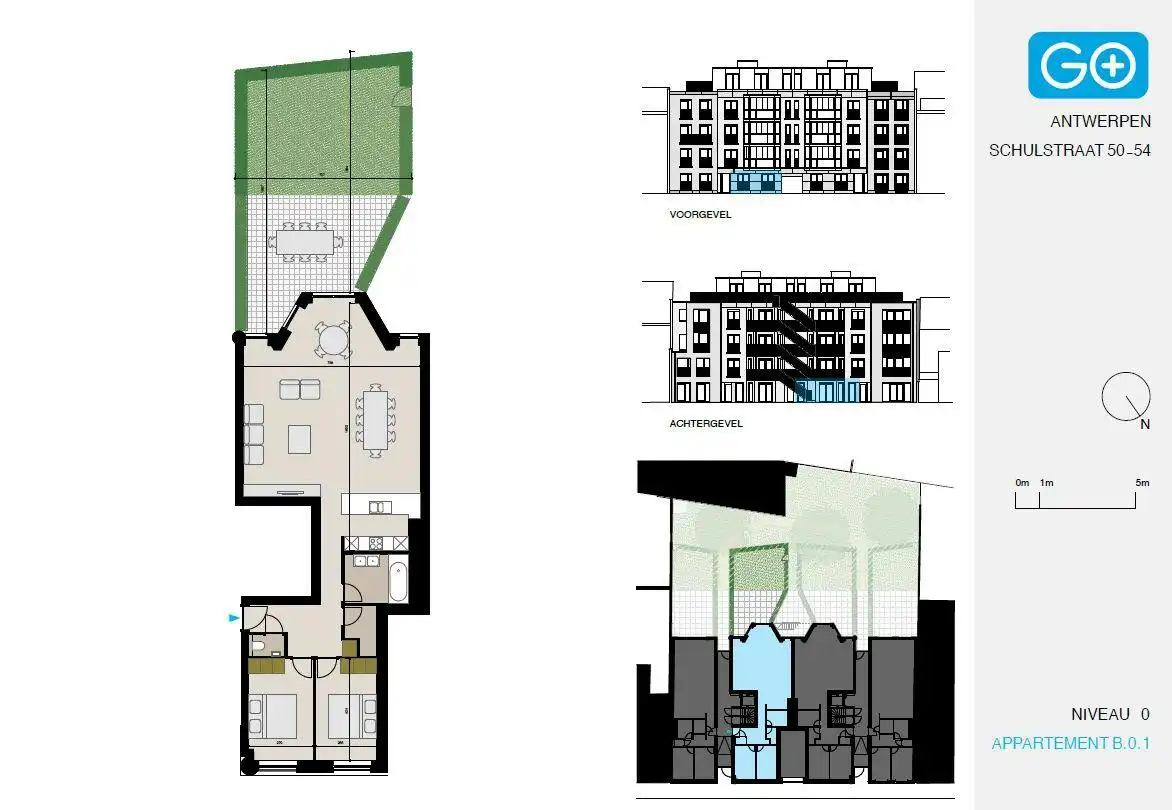 B.0.1 Loggia - nieuwbouw appartementen te koop te Antwerpen foto 2