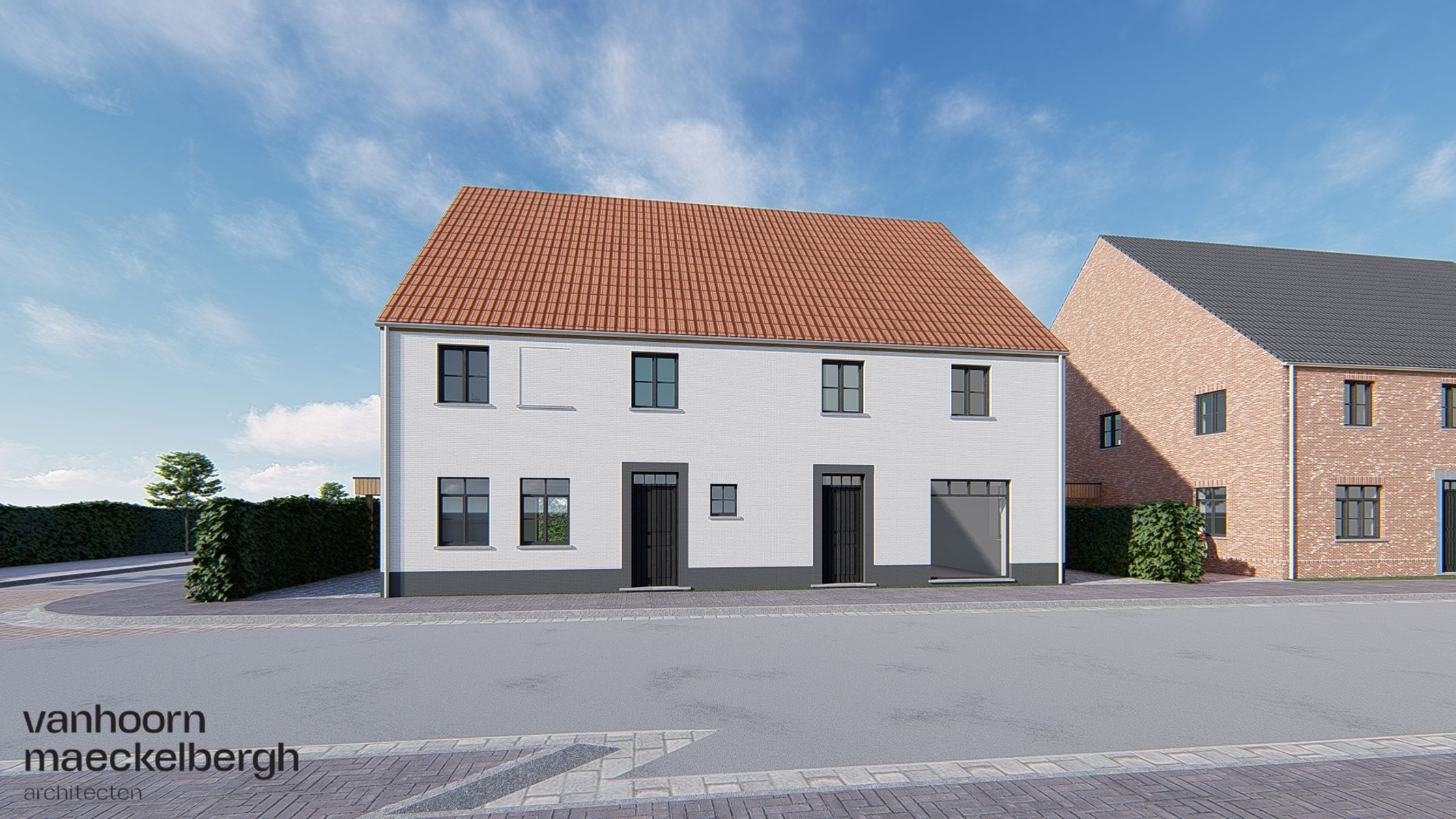 Ruime nieuwbouw gezinswoning met zongerichte tuin in Gistel. foto {{pictureIndex}}