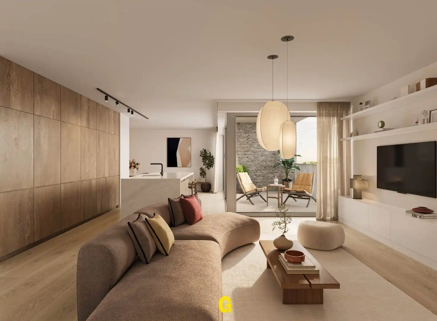 Nieuwbouwappartement op de 1ste verdieping met 2 slaapkamers en terras met zicht op de tuin, in res. de Boomgaard vlakbij het centrum van Hoeselt foto 7