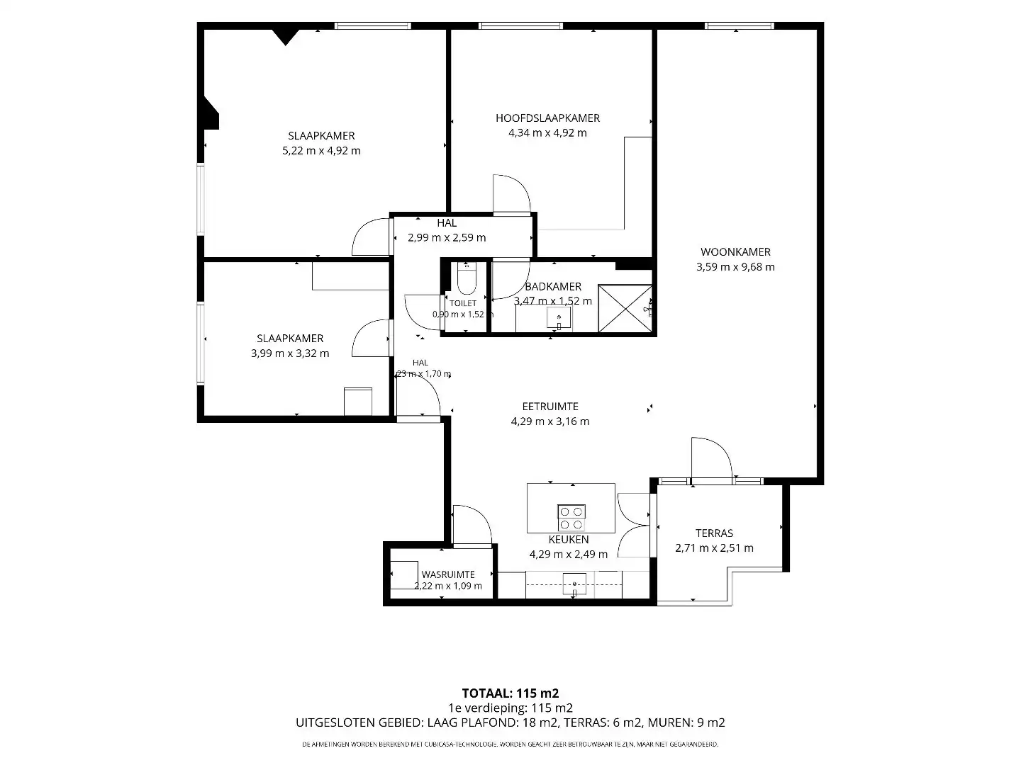 INSTAPKLAAR APPARTEMENT MET 3 SLPKS EN GARAGE TE HERDEREN !  foto 20