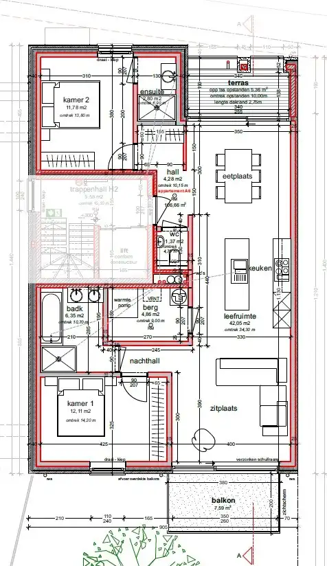 1e VERDIEP - Nieuwbouwappartement - 2 kamer & 2 terrassen ! foto 3