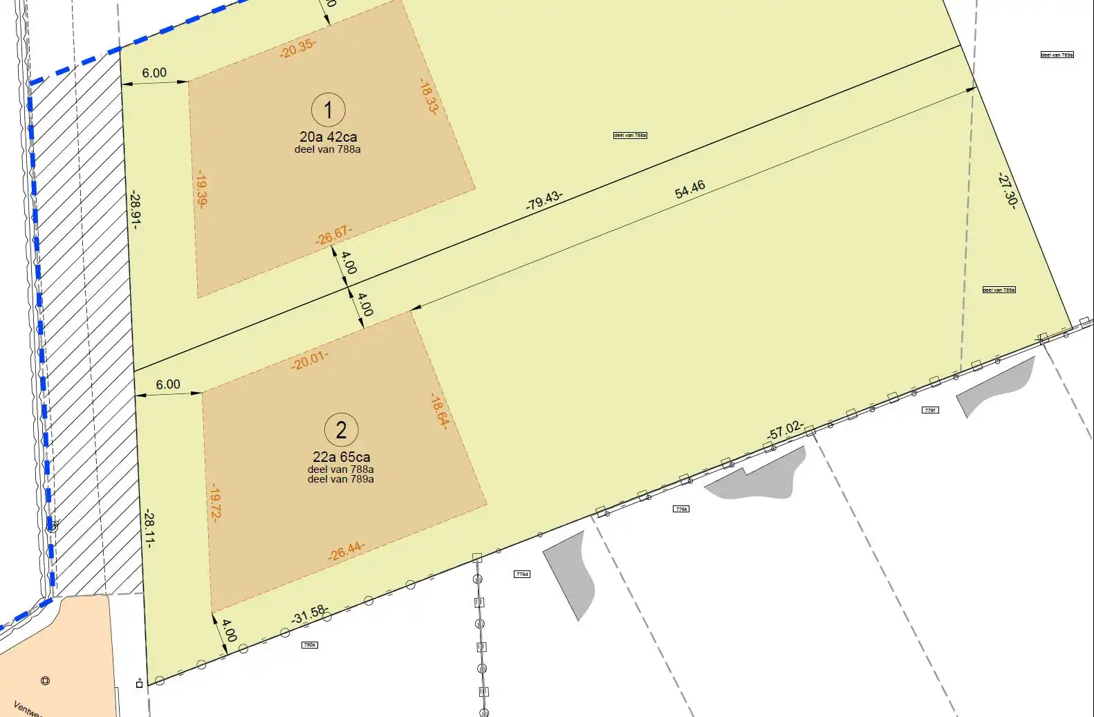 Landelijk gelegen perceel bouwgrond te koop van 2.265 m²  foto 3