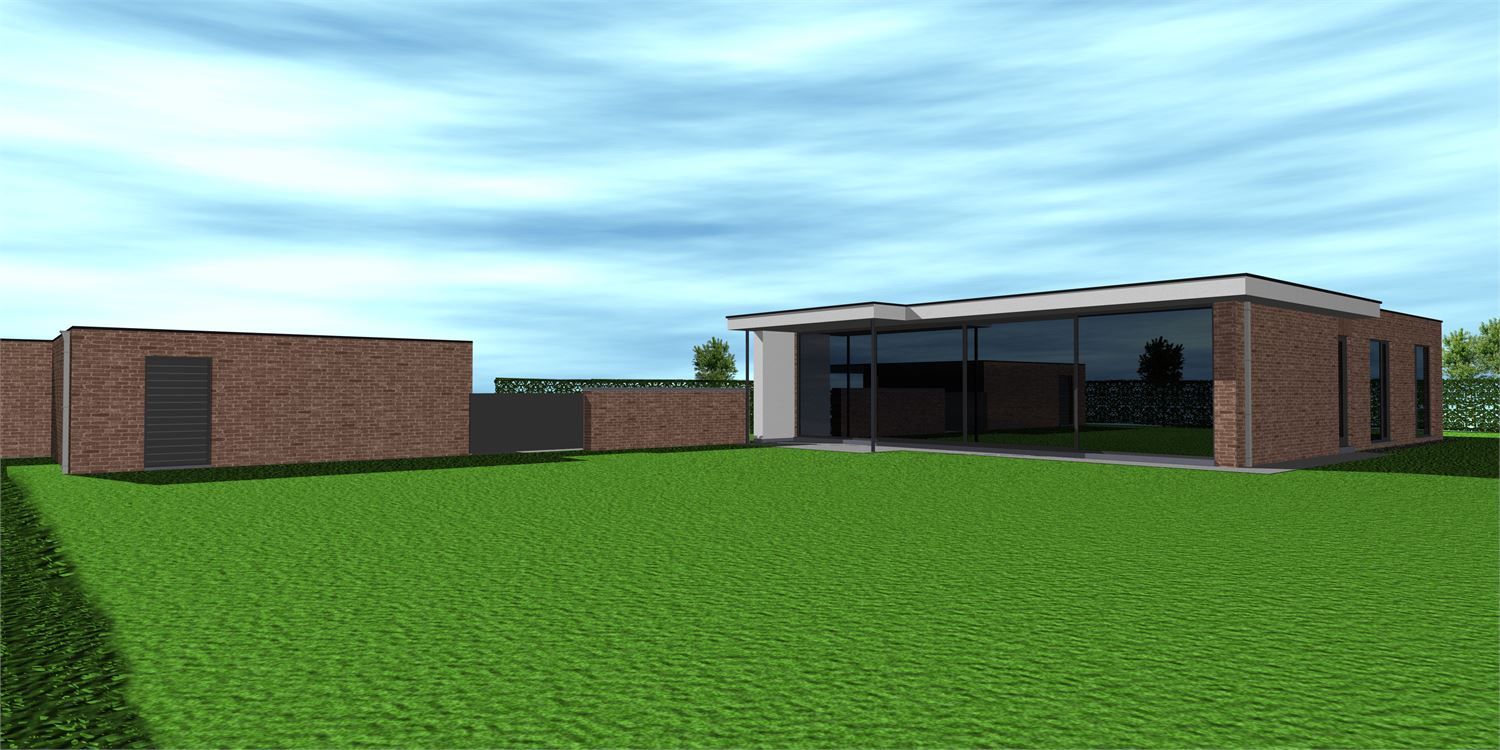 Waardamme Stuk BOUWGROND voor open bebouwing Goedgekeurde bouwvergunning beschikbaar voor het bouwen van   Vrijstaande ééngezinswoning 201,50m², een ruime gelijkvloerse woning   met garage 46,5m² foto 3