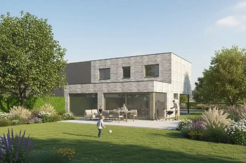 Nieuw te bouwen halfopen woning te Waregem. foto 3