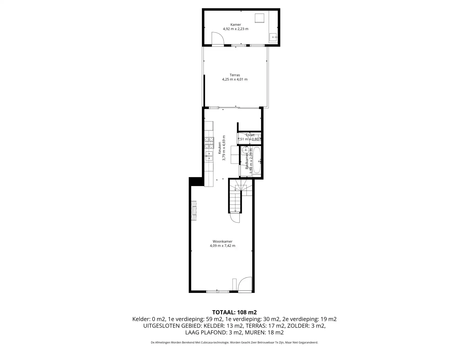 Op te knappen stadwoning op goede locatie foto 20