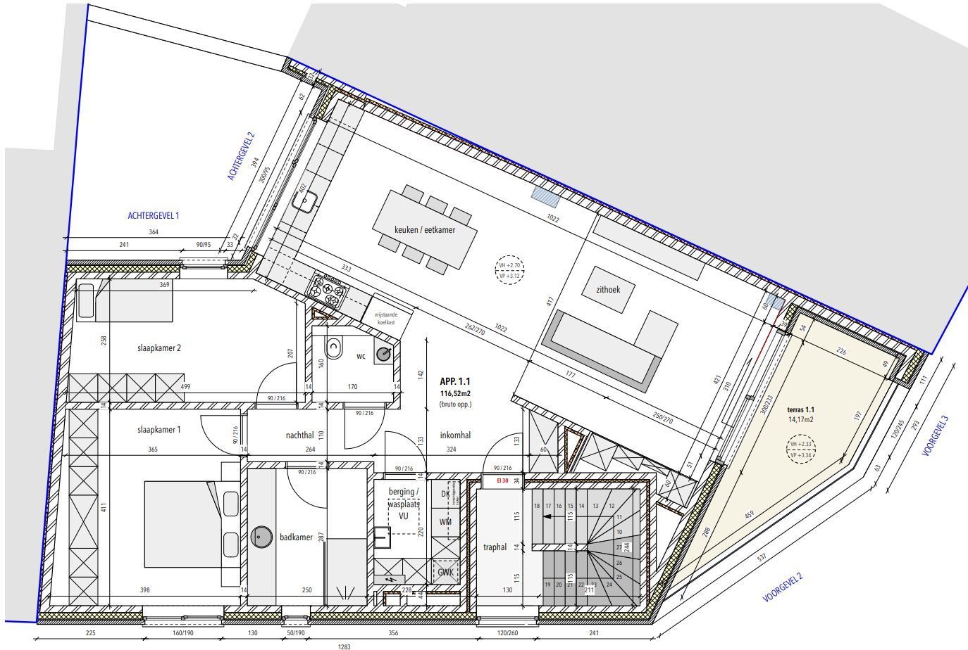 RECENT APPARTEMENT (116M²) MET 2 SLAAPKAMERS GELEGEN IN HET CENTRUM VAN BILZEN foto 12