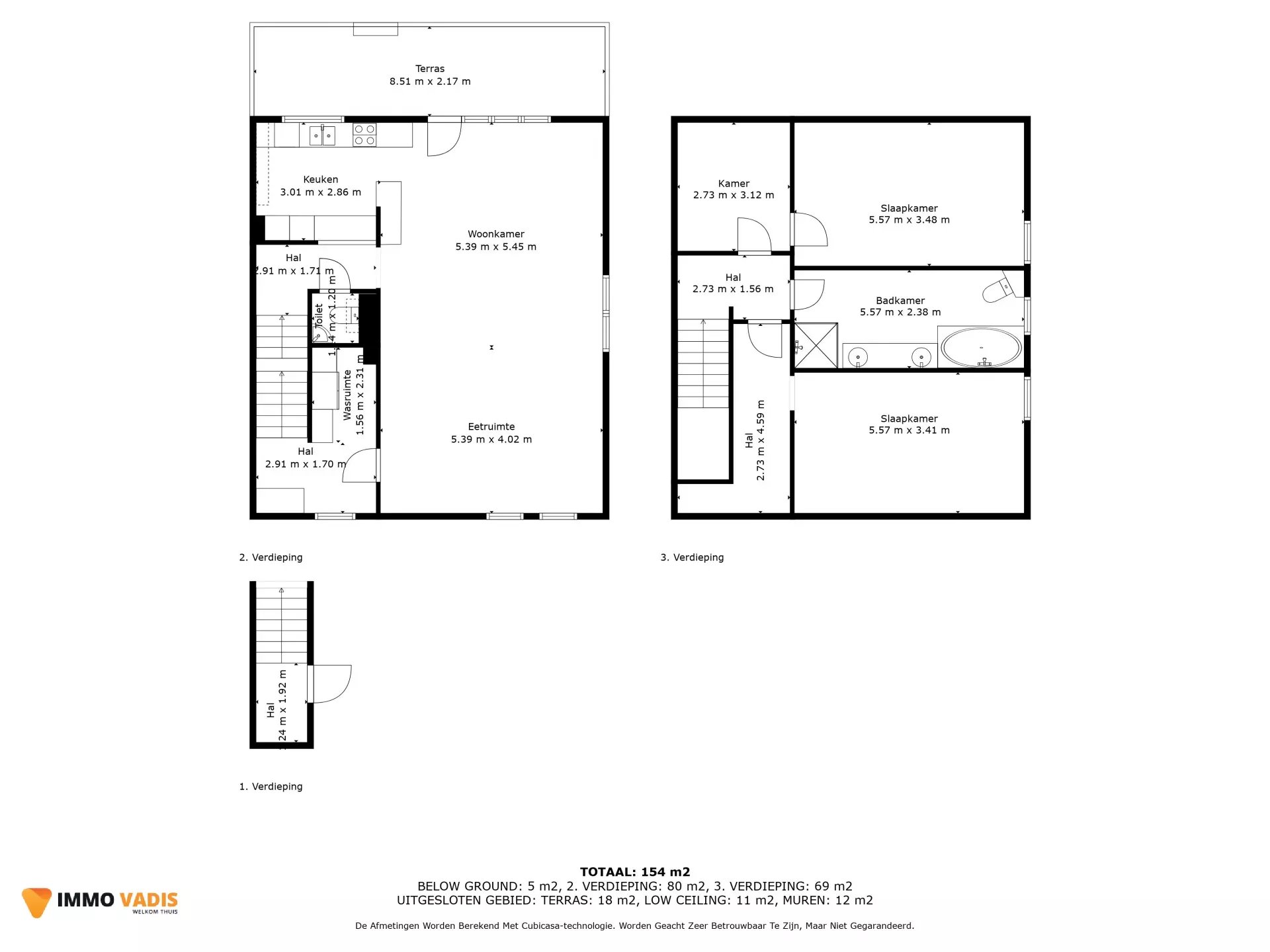 Duplexappartement met 2 slaapkamers en ruim terras foto 16