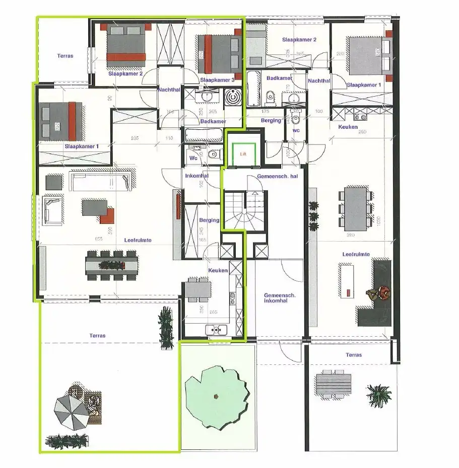 GELIJKVLOERS APPARTEMENT MET RUIM ZONNETERRAS EN GARAGE foto 11