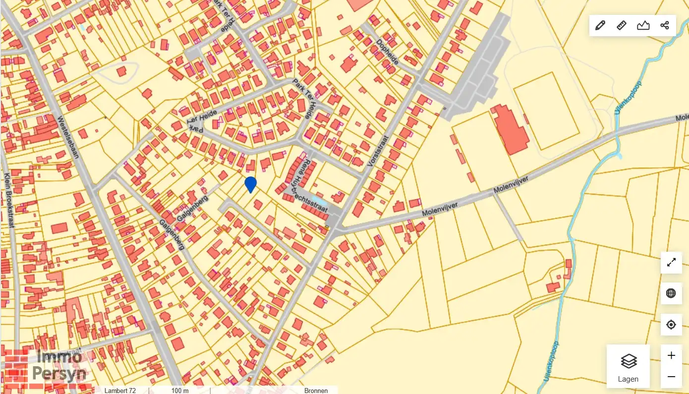 Bouwgrond 4a31ca voor HOB in een rustige, nieuwe straat te Averbode foto 2