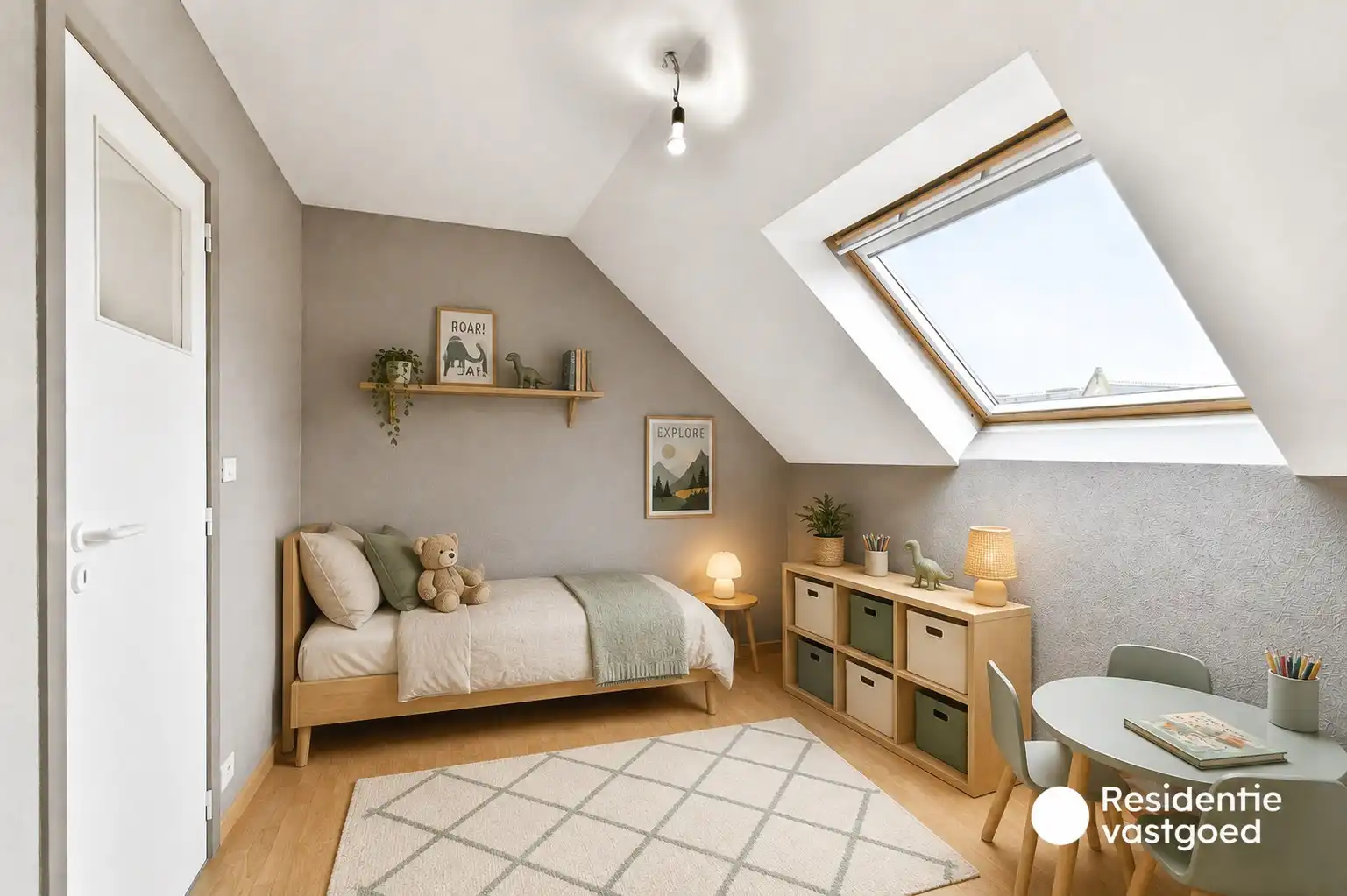 Duplex-appartement in rustige residentie met twee slaapkamers en terras foto 14