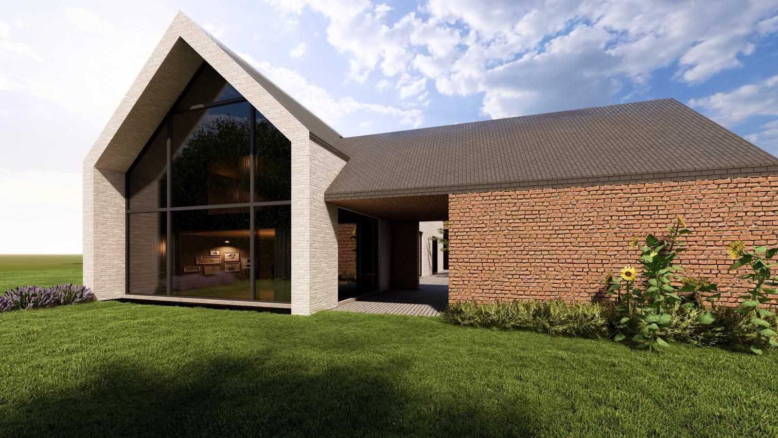 NIEUWBOUW CASCO RIANTE VILLA IN CENTRUM VAN BEVERST OP 35A55CA. foto 9