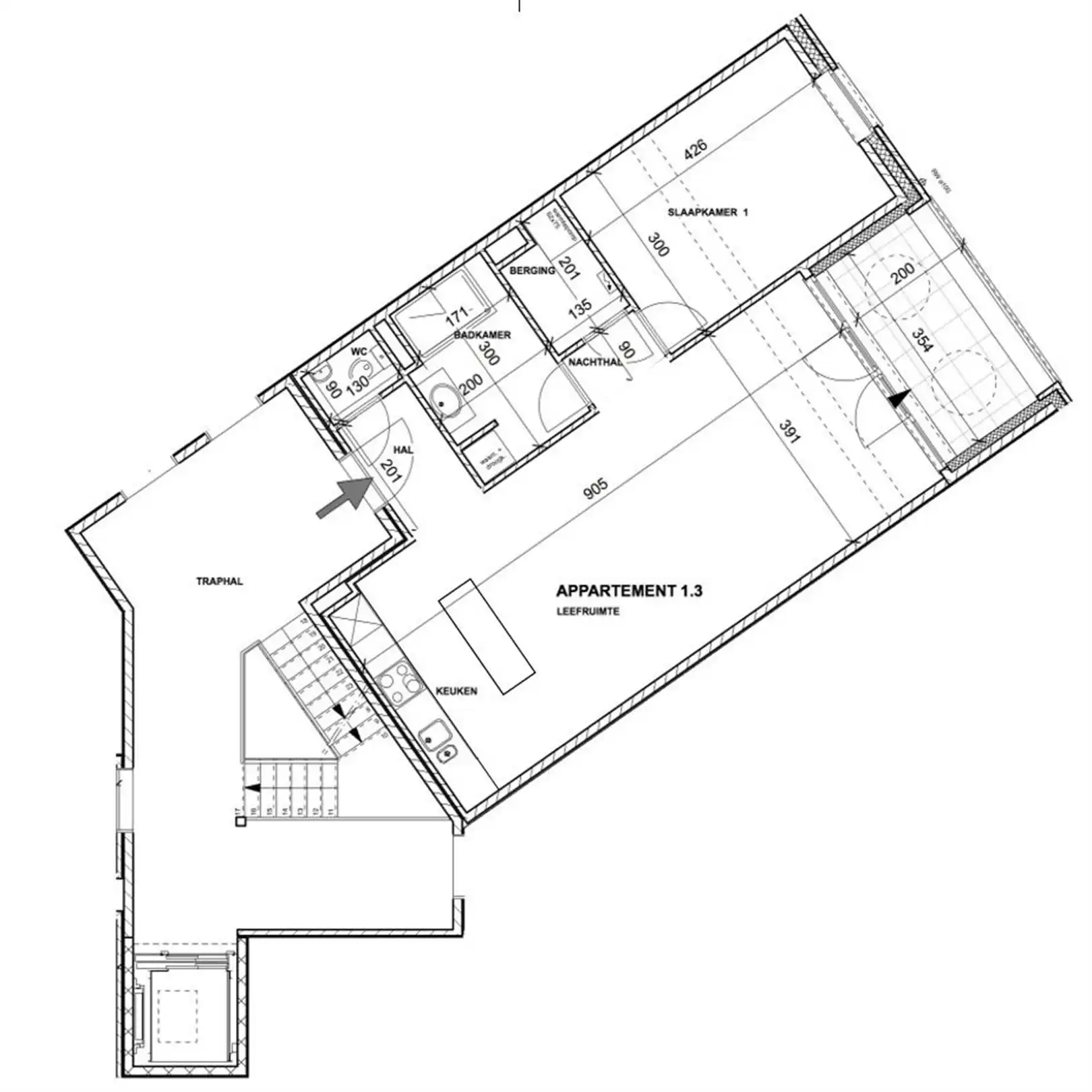 Energiezuinig appartement met 1 SLK in residentie 'De Borrekens'. foto 13