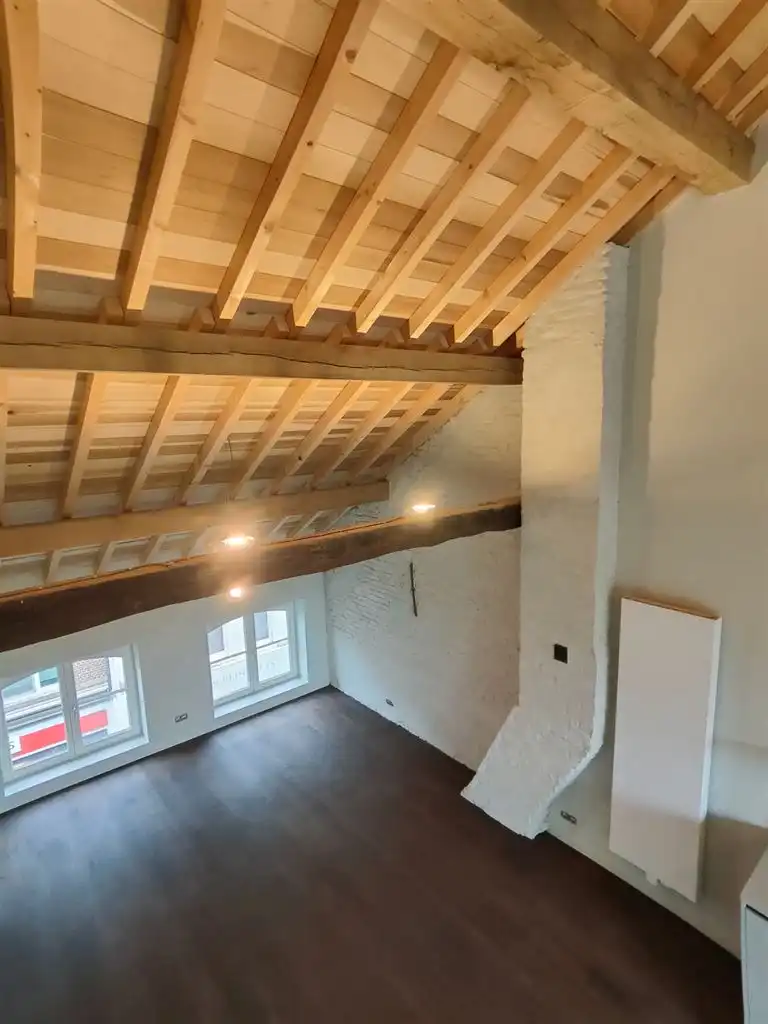 Luxe duplex loft op de tweede verdieping met 2(+1) slaapkamers, ruim terras en optioneel een staanplaats, gelegen in het centrum van Maaseik. foto 4