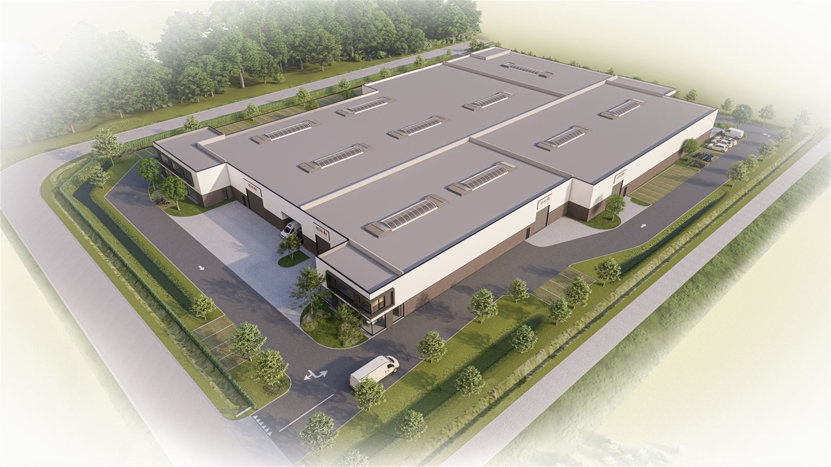 2 bedrijfsunits met kantoren parkeerplaatsen te Malle foto {{pictureIndex}}