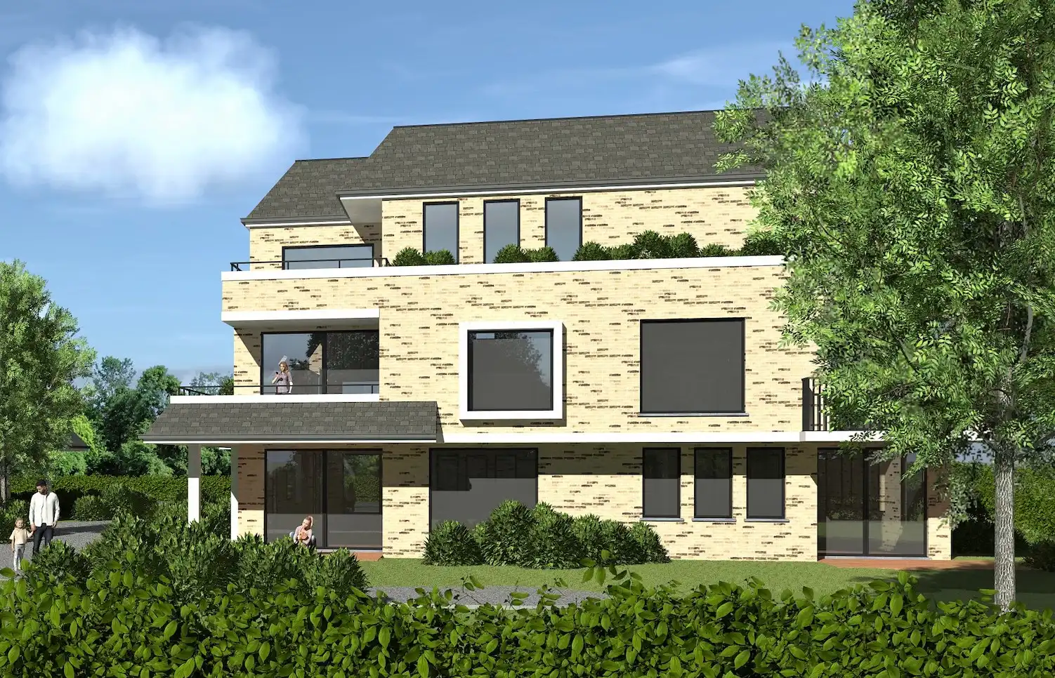 Nieuwbouwproject bestaande uit 22 appartementen in De Haan, Vosseslag foto 6