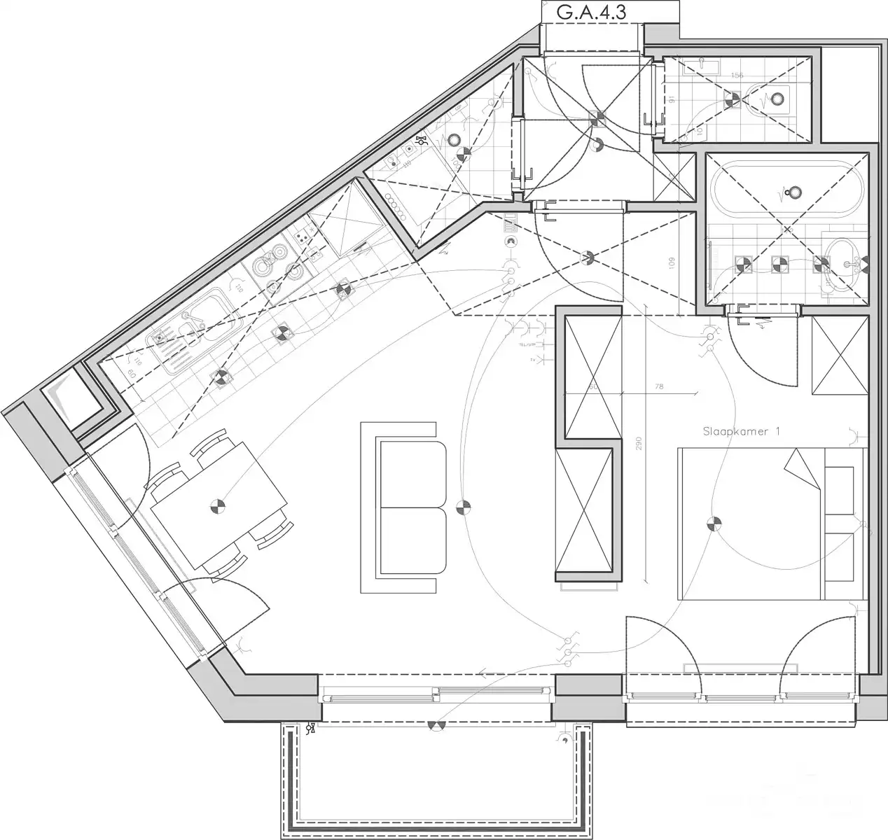 LICHTRIJK - Studio met terras (NAVO area) foto 11
