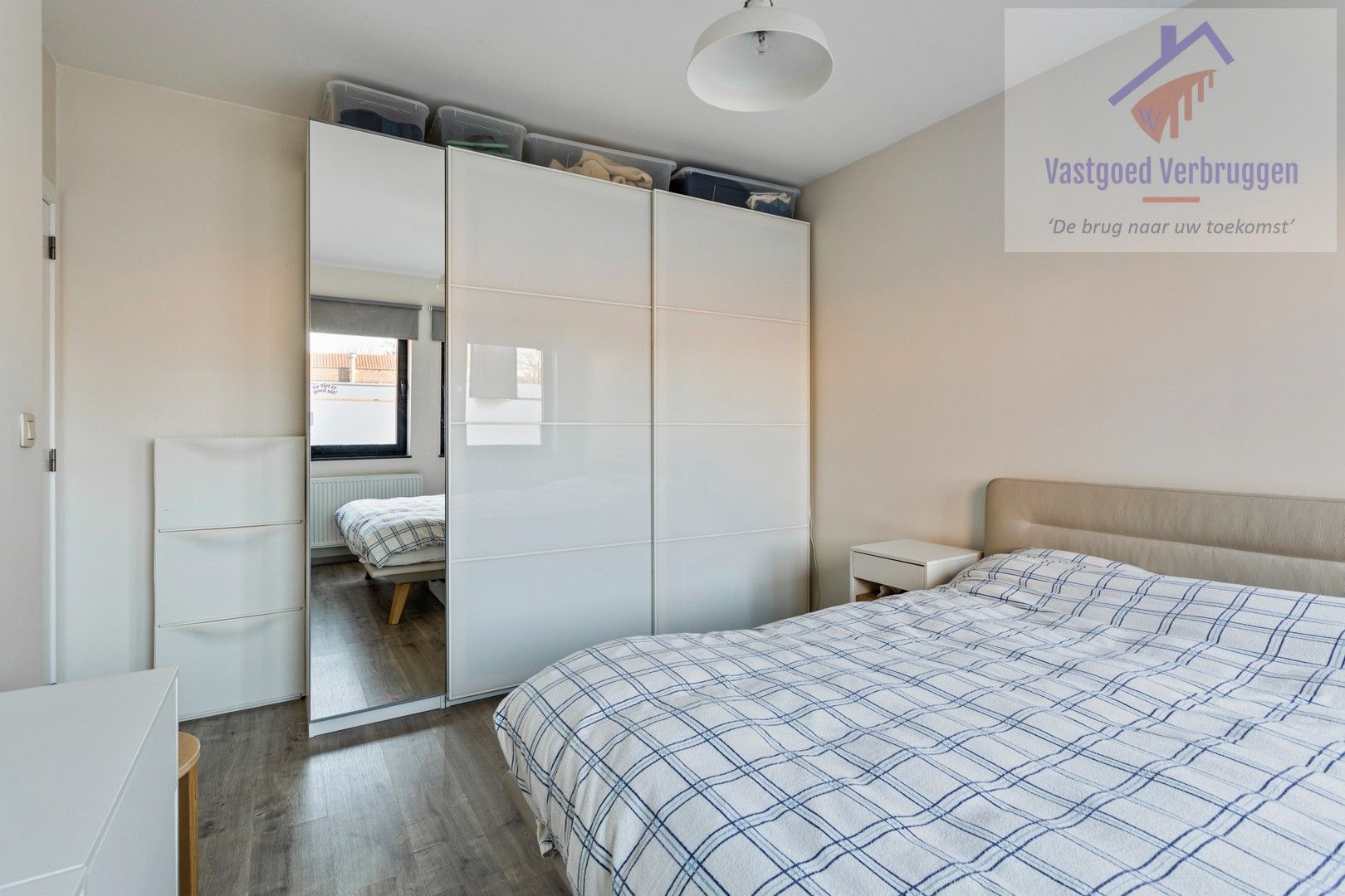 Modern, energiezuinig gelijkvloers appartement met garagebox in Iddergem foto 10