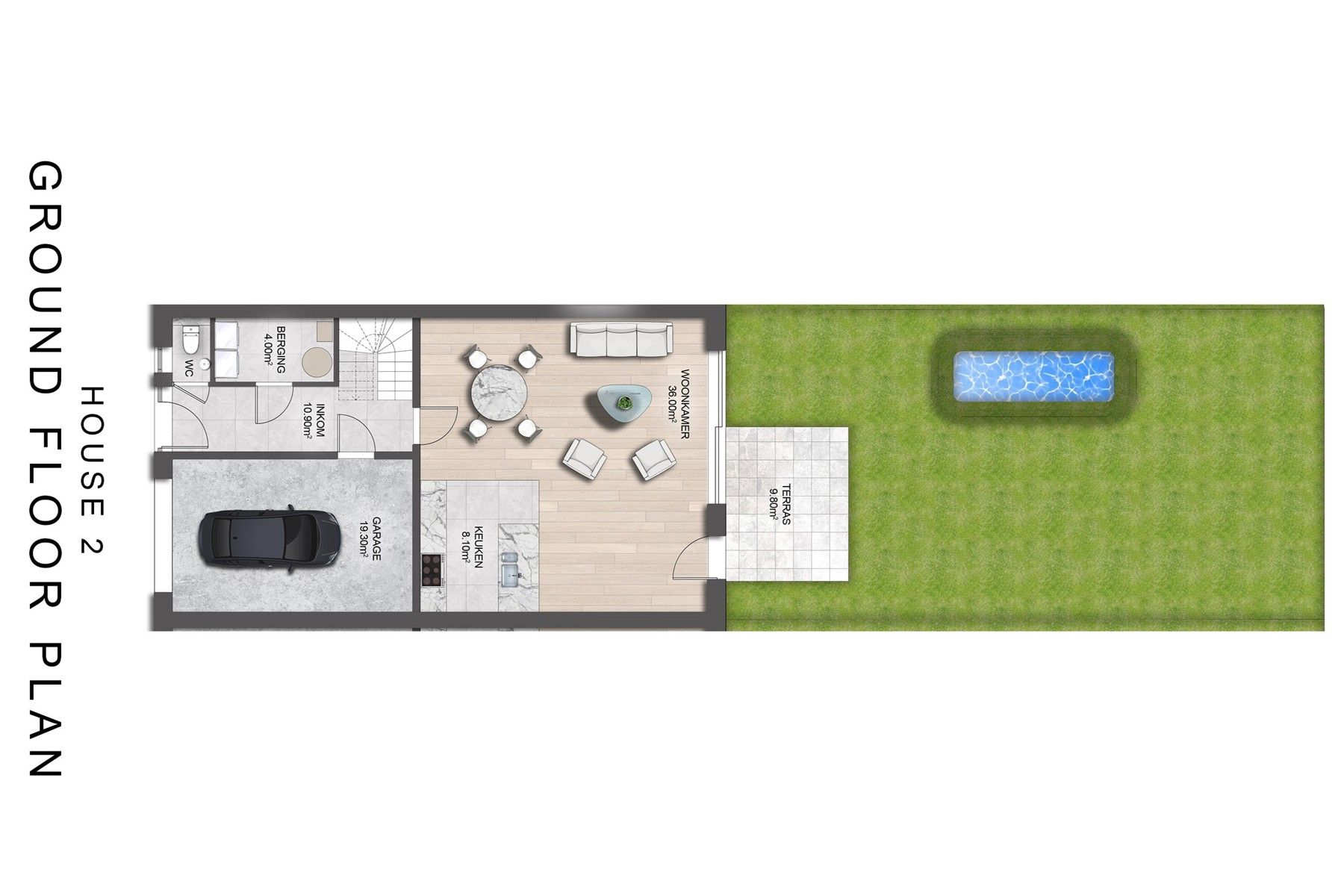 Nieuwbouwwoning met 5 slaapkamers en 1 badkamer. foto 3