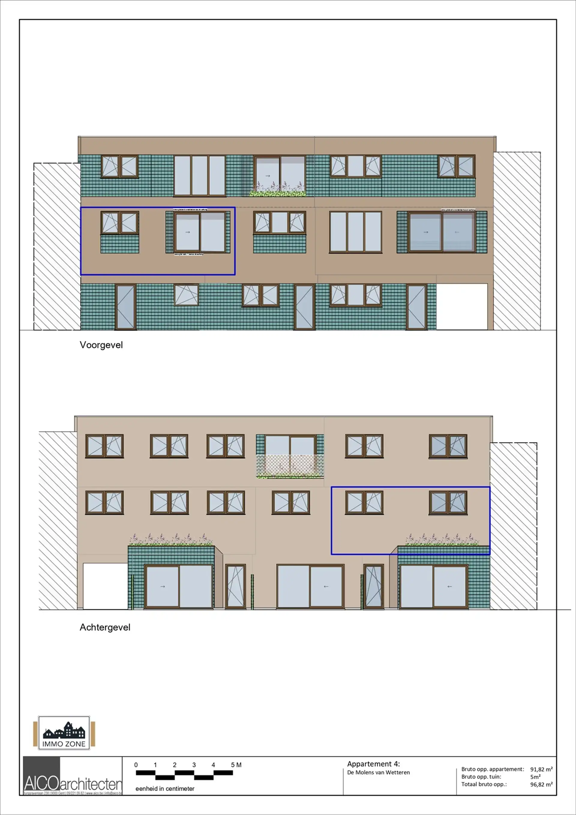 Nieuwbouw 2 slaapkamer appartement in centrum Wetteren foto 7