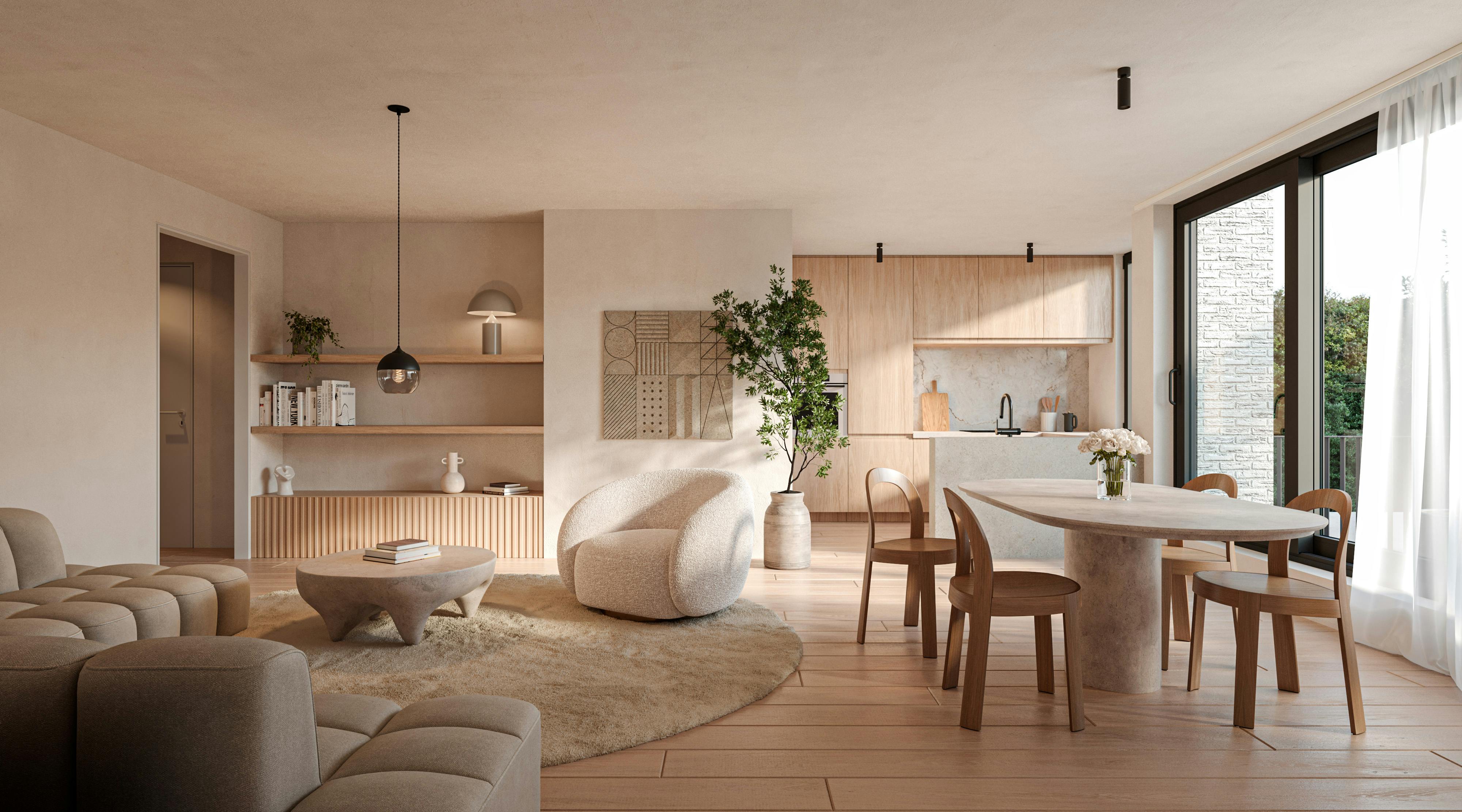 Gelijkvloers appartement in "De Roos" te Achterbroek-Kalmthout foto 4