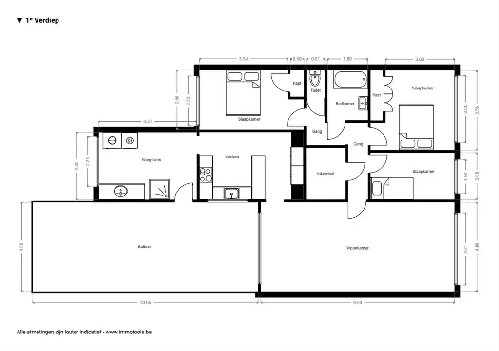 Lichtrijk appartement met 3 slpk en gigantisch zonneterras foto 21