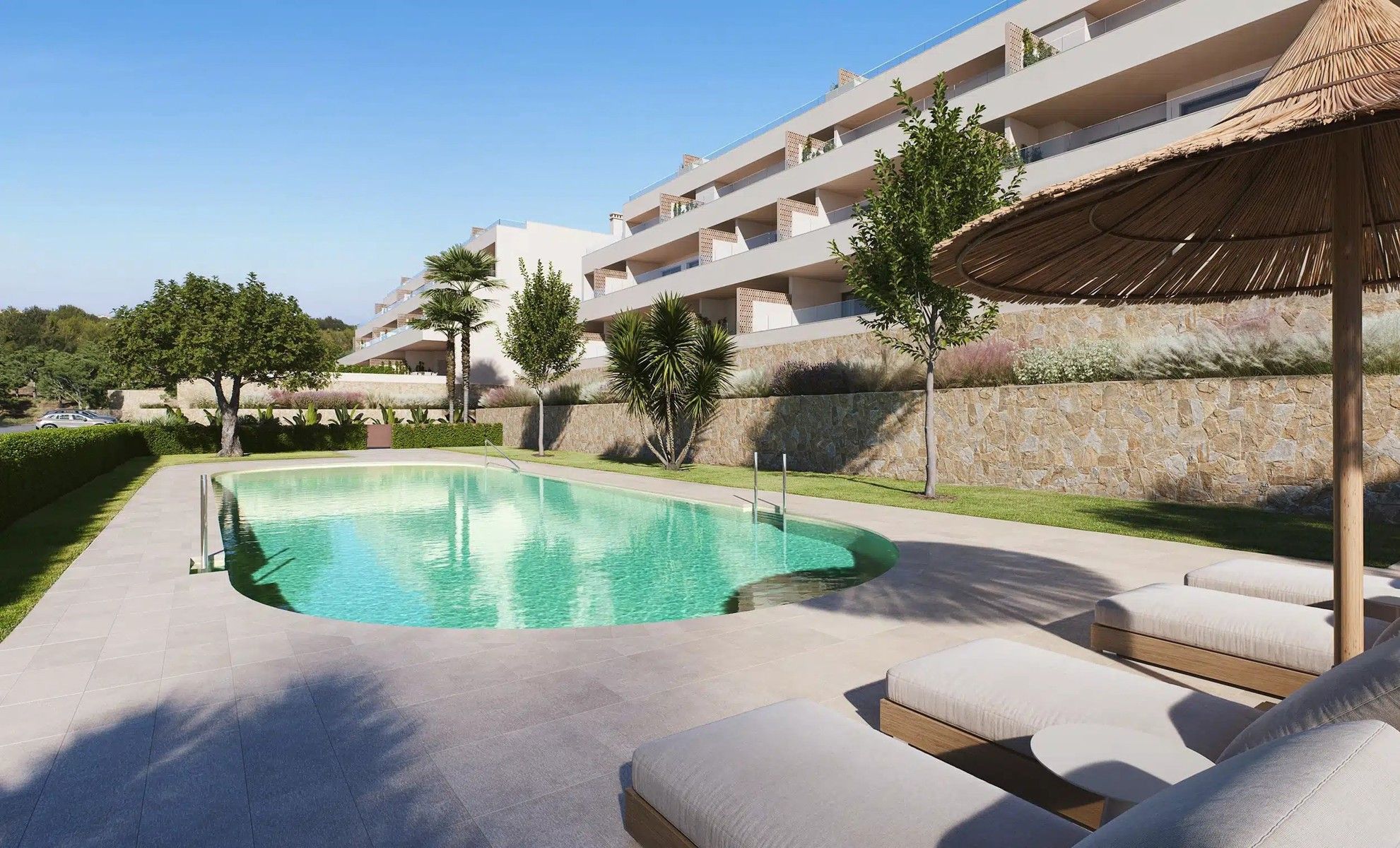 Luxueus afgewerkt gelijkvloers appartement met terras & tuin foto {{pictureIndex}}