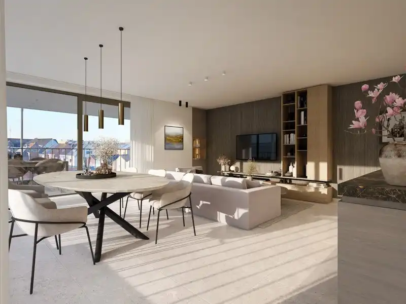 LUXUEUS GELIJKSVLOERS APPARTEMENT MET TUIN TE KOOP OP TOPLOCATIE IN WACHTEBEKE foto 11