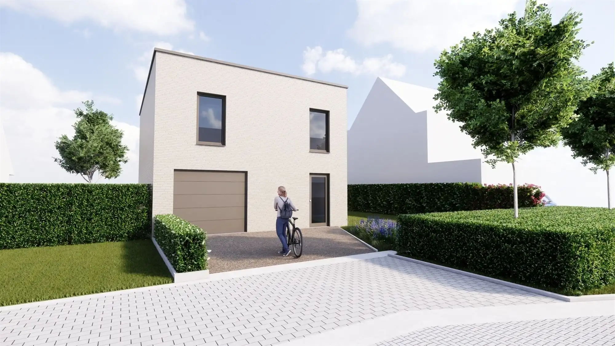 Nieuwbouwwoning met 3 slaapkamers, inpandige garage op perceel van 371m² in heerlijk Belzele foto 2