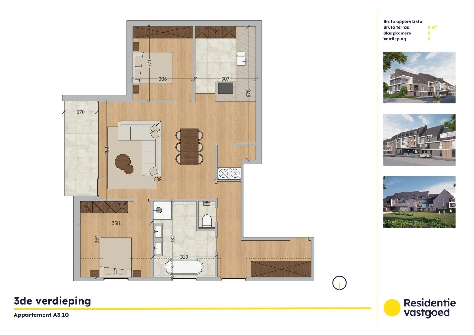 Appartement te koop Zandvoordsestraat 25 -/A3.10 - 8460 Oudenburg