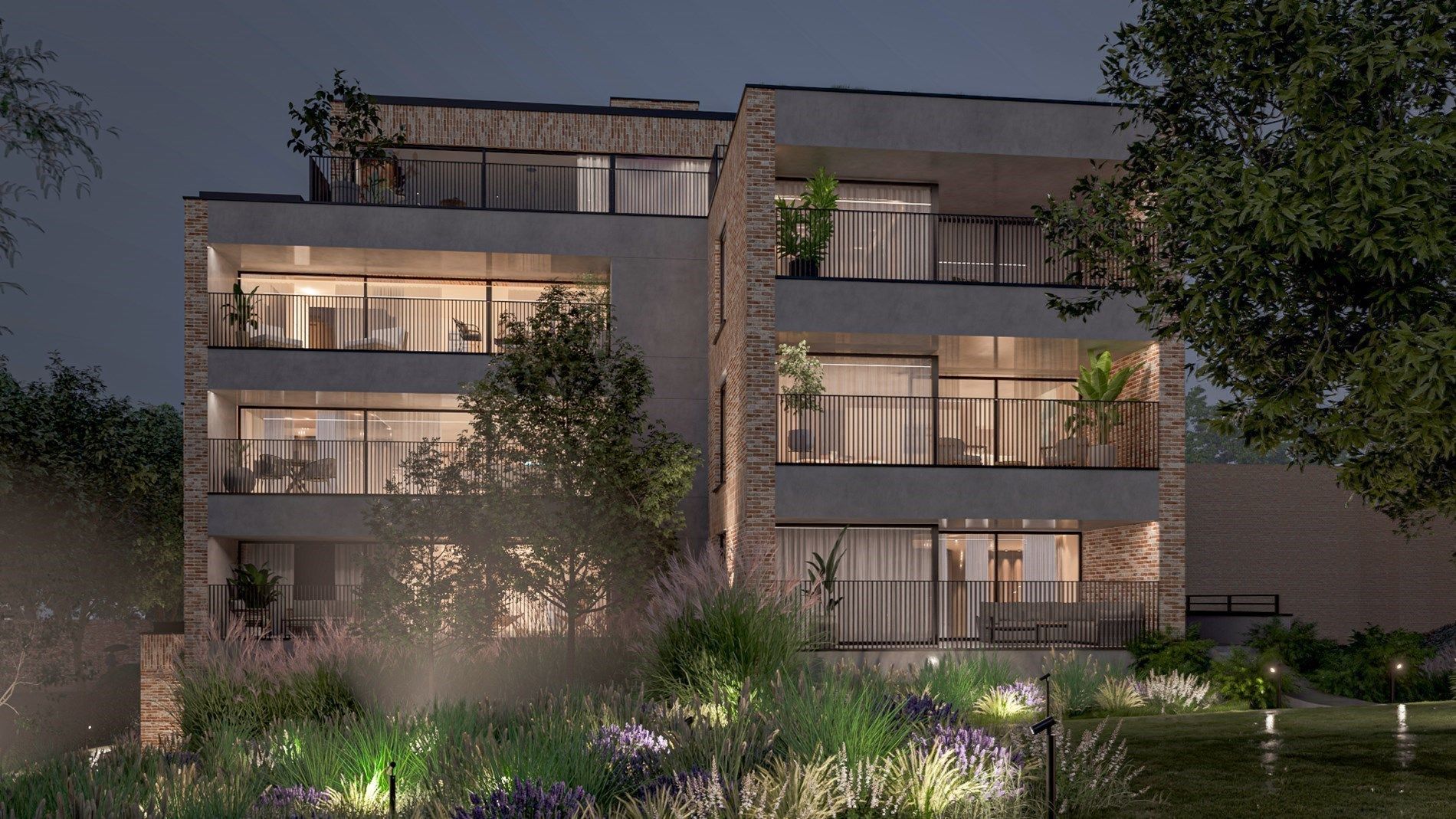 Nieuwbouwappartement op de derde verdieping met 3 slaapkamers en ruim terras met zicht op de kloostertuin, in res. De Motte, vlakbij het centrum van Hoeselt foto 7